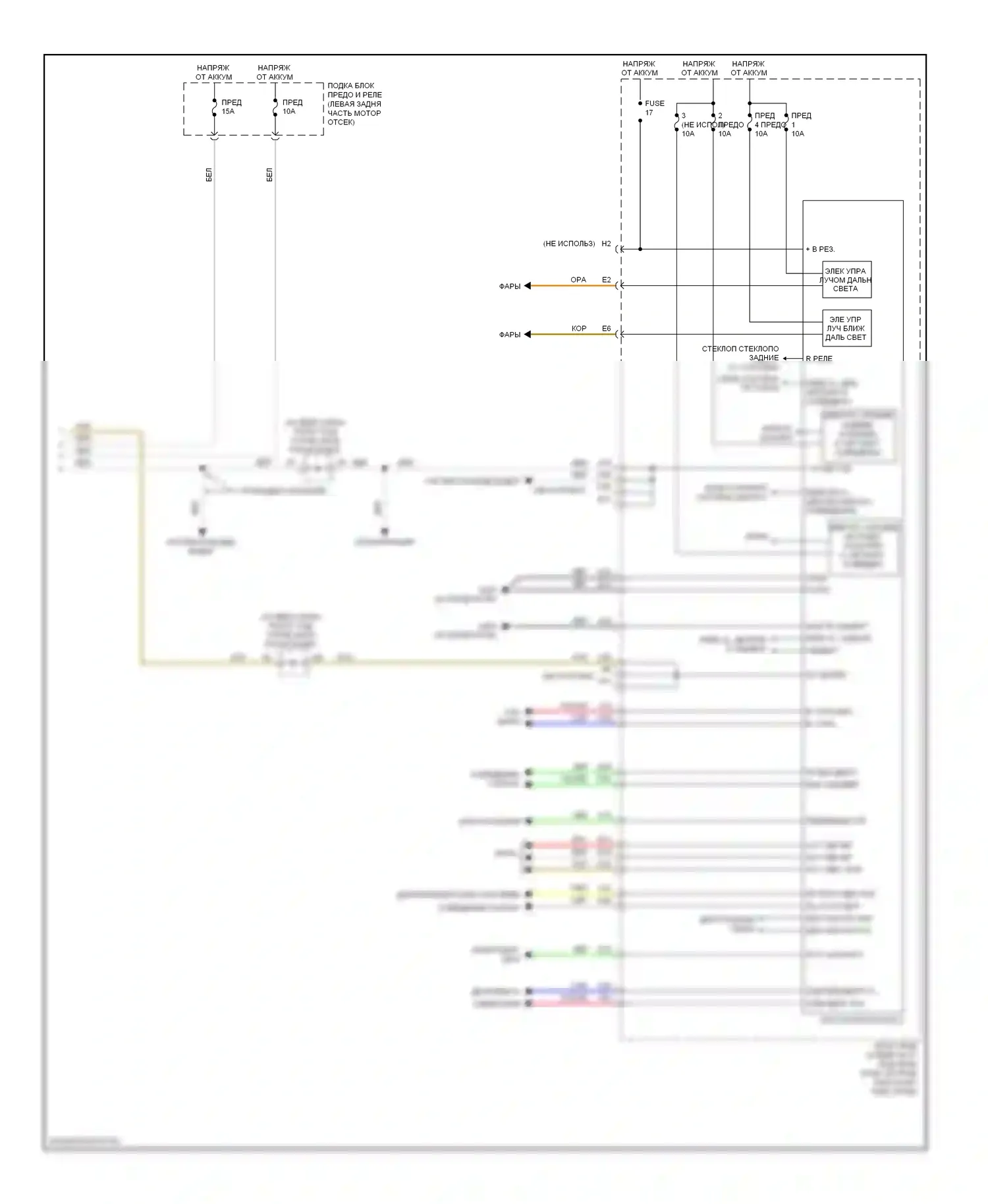 Crosstour Honda I (2009-2012): Электросхема блоков управления кузовом (2 из 2) 