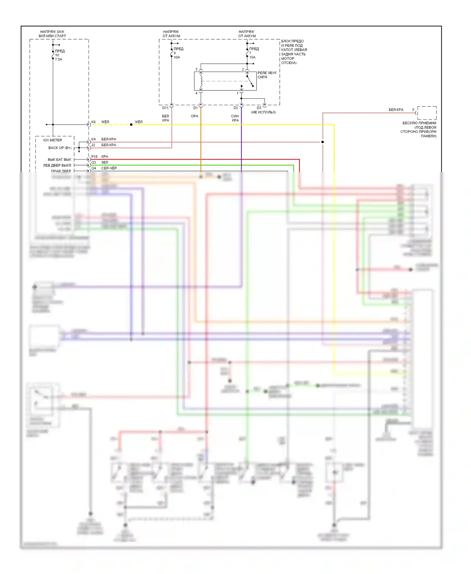 Element Honda I (2004-2009): Электросхема защиты от взлома, приспособление 