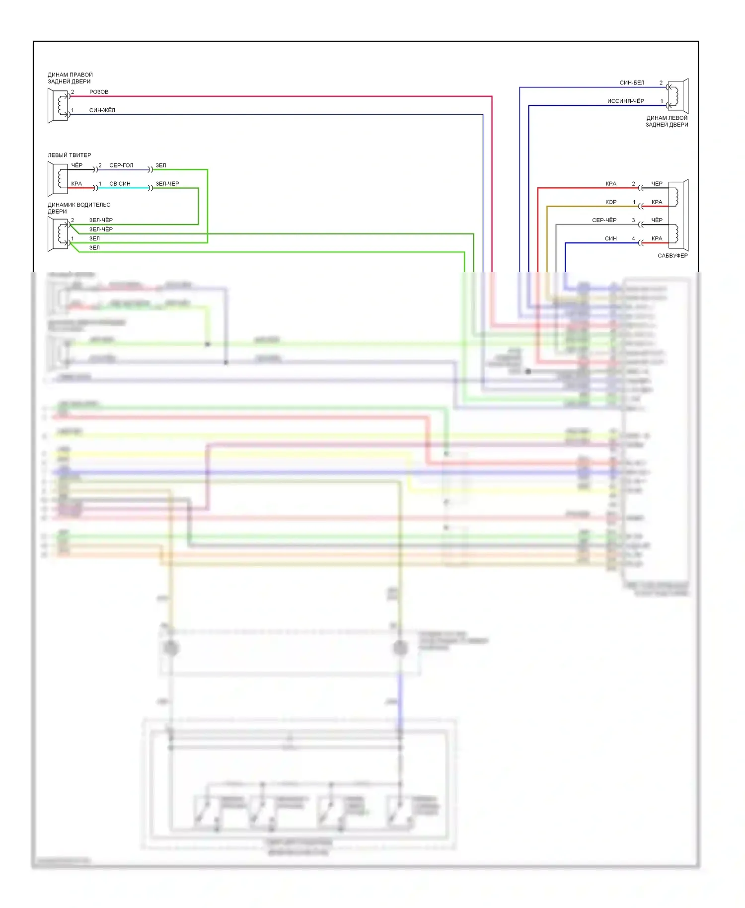 Element Honda YH2 рестайлинг (2006-2008): Магнитола, сша: ex и sc (2 из 2) 