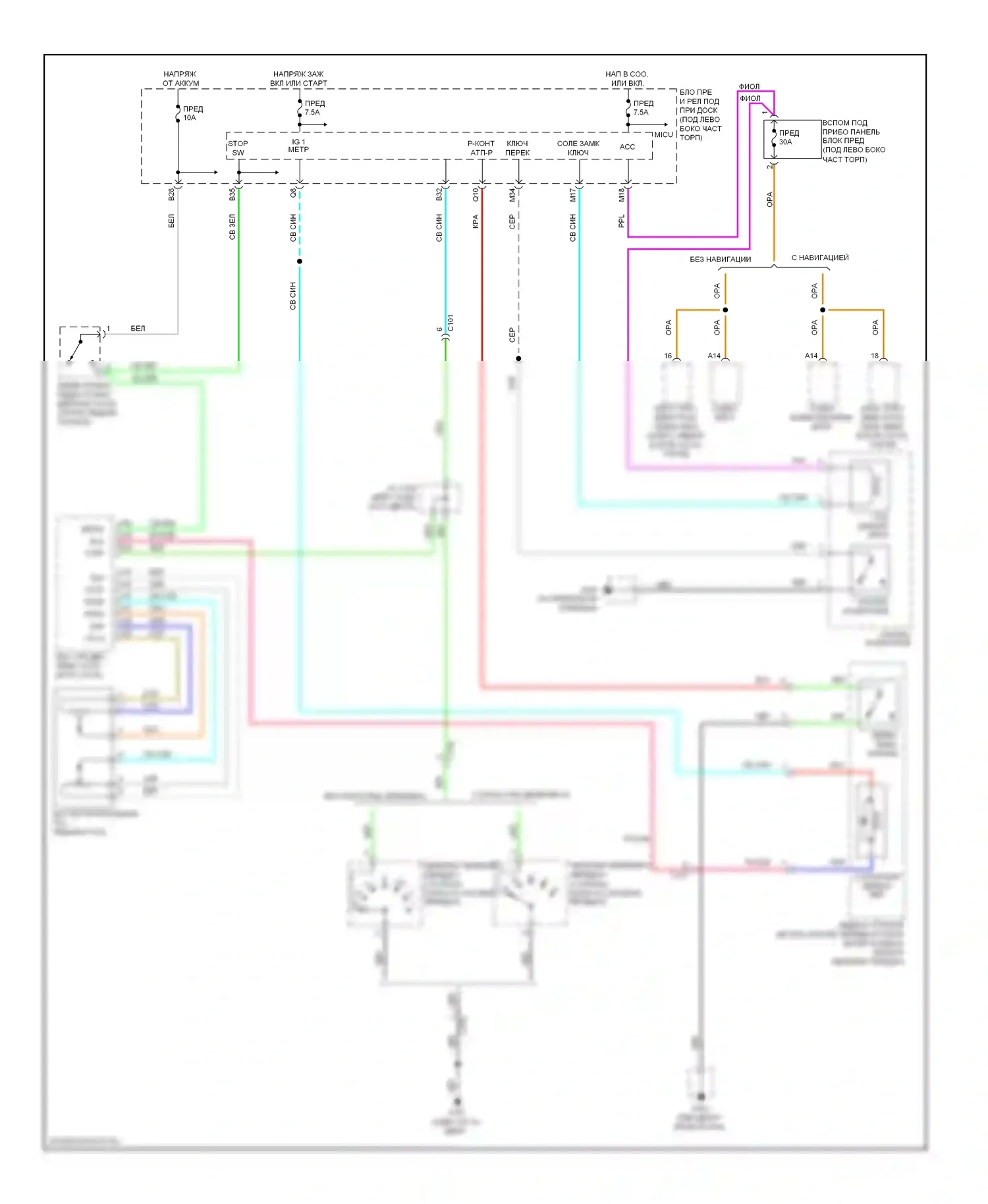 Fit Honda GE (2007-2014): Электросхема блокировки селектора 