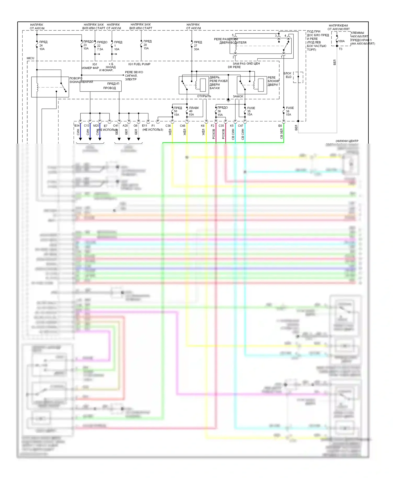 Fit Honda GE (2007-2014): Электросхема защиты от взлома (1 из 2) 