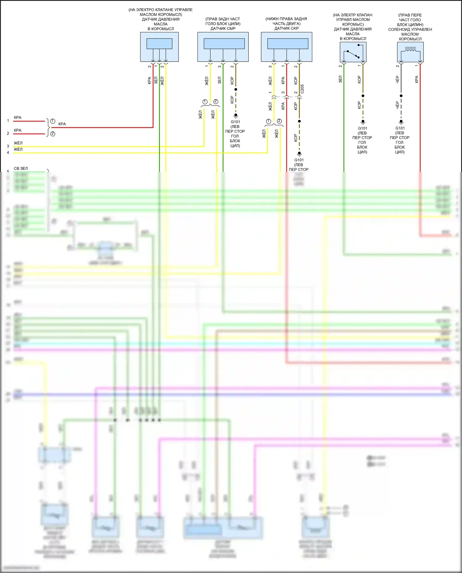 Fit Honda GP рестайлинг (2017-2020): Электросхема двигателя 1.5л (7 из 8) 
