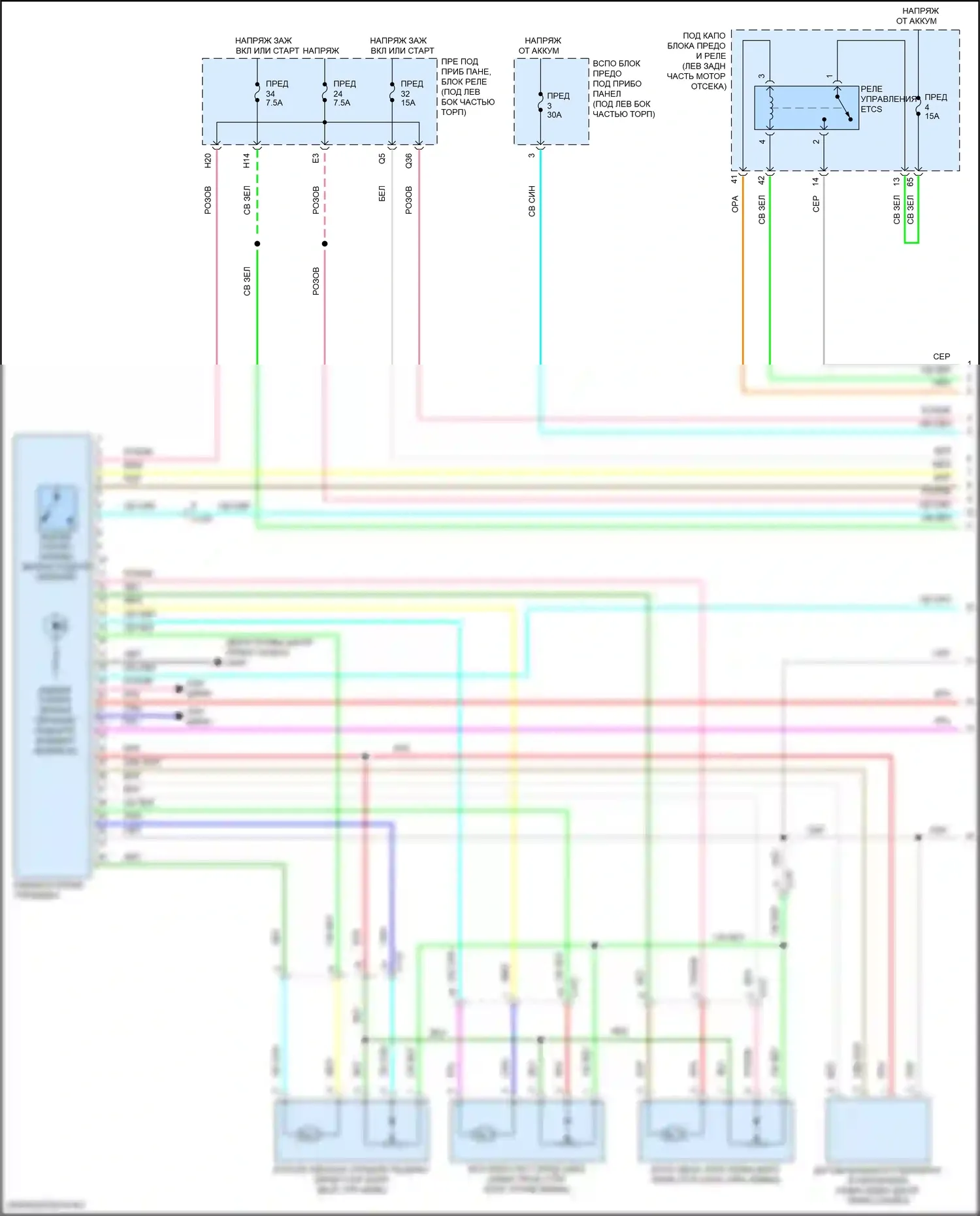 Fit Honda GP рестайлинг (2017-2020): Электросхема климат контроля (1 из 3) 