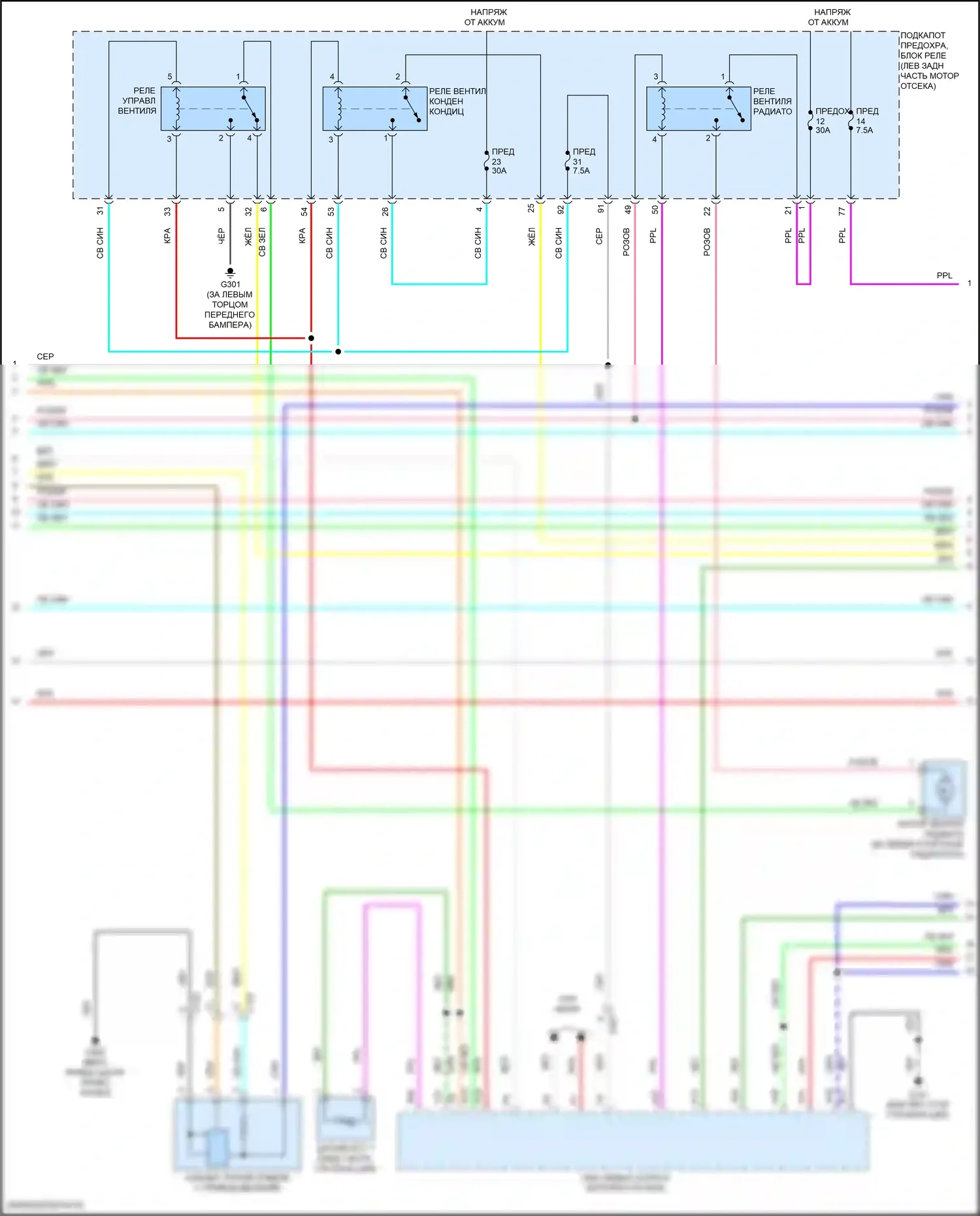 Fit Honda GR (2019-2022): Электросхема климат контроля (2 из 3) 