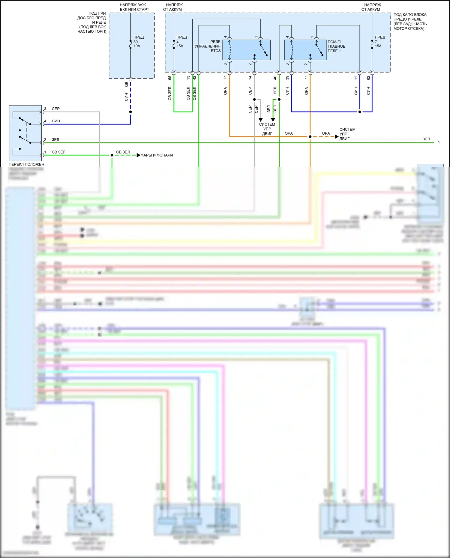 Fit Honda GR (2019-2022): Электросхема круиз-контроля (1 из 2) 