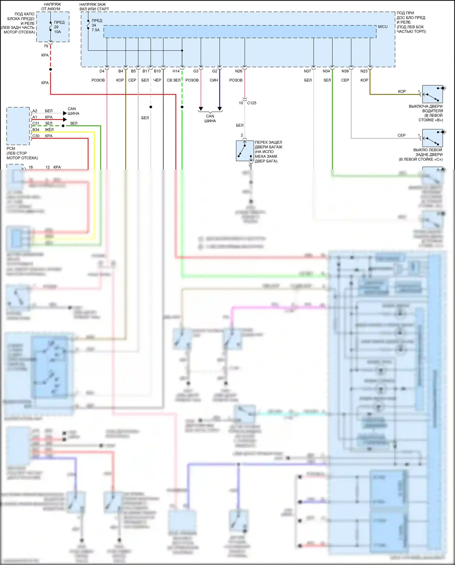 Fit Honda GR (2019-2022): Электросхема помощников водителя 