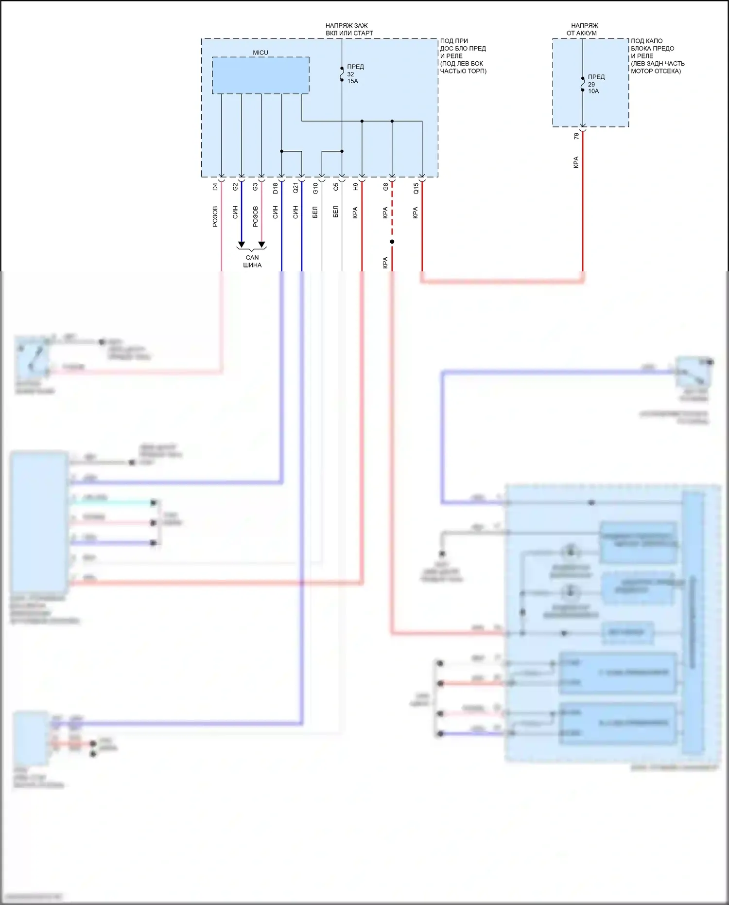 Fit Honda GR (2019-2022): Электросхема иммобилайзера 
