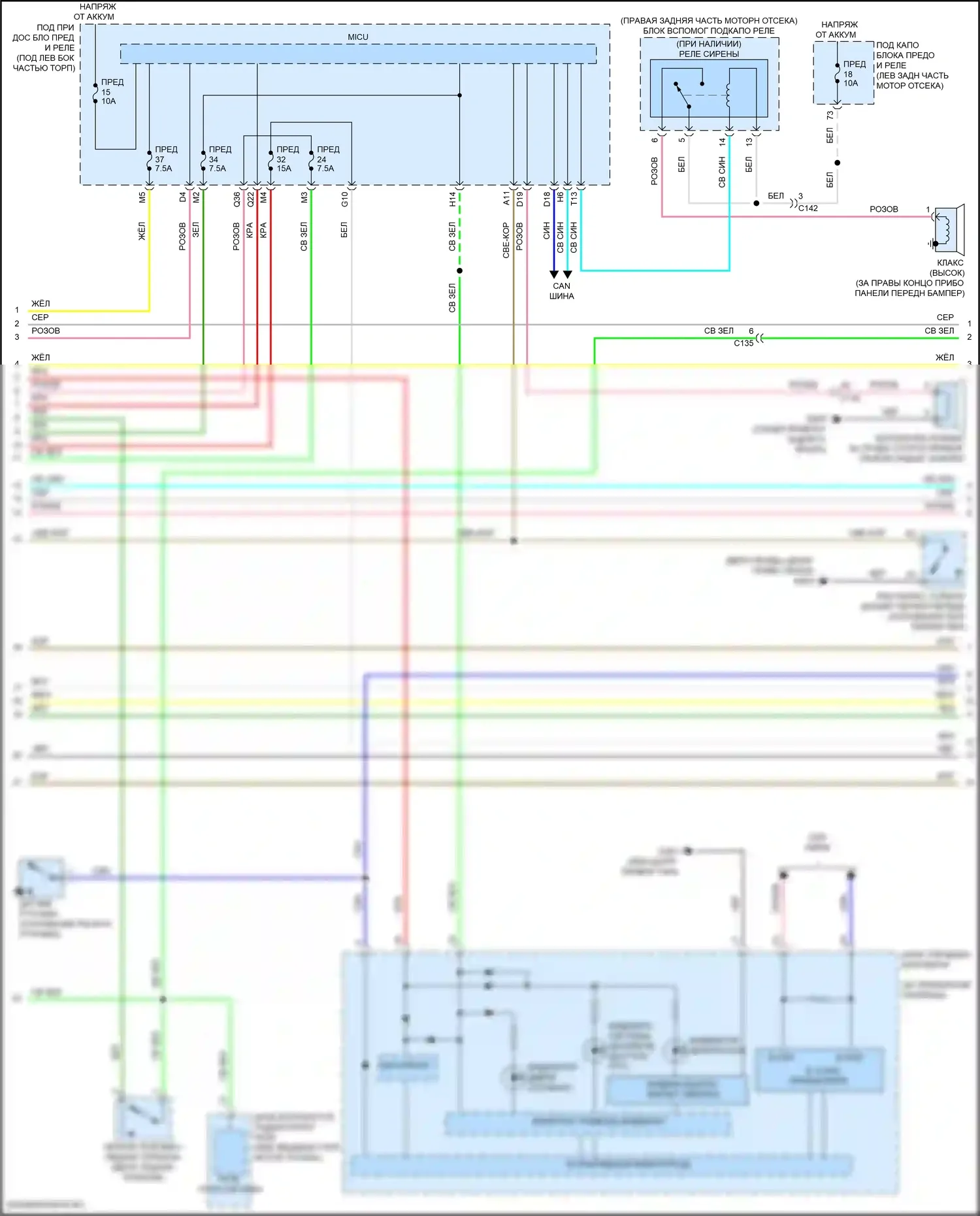 Fit Honda GR (2019-2022): Электросхема защиты от взлома (3 из 6) 