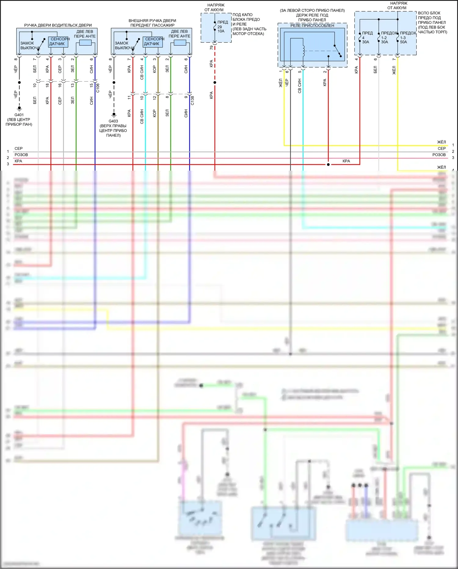 Fit Honda GR (2019-2022): Электросхема центрального замка (2 из 6) 