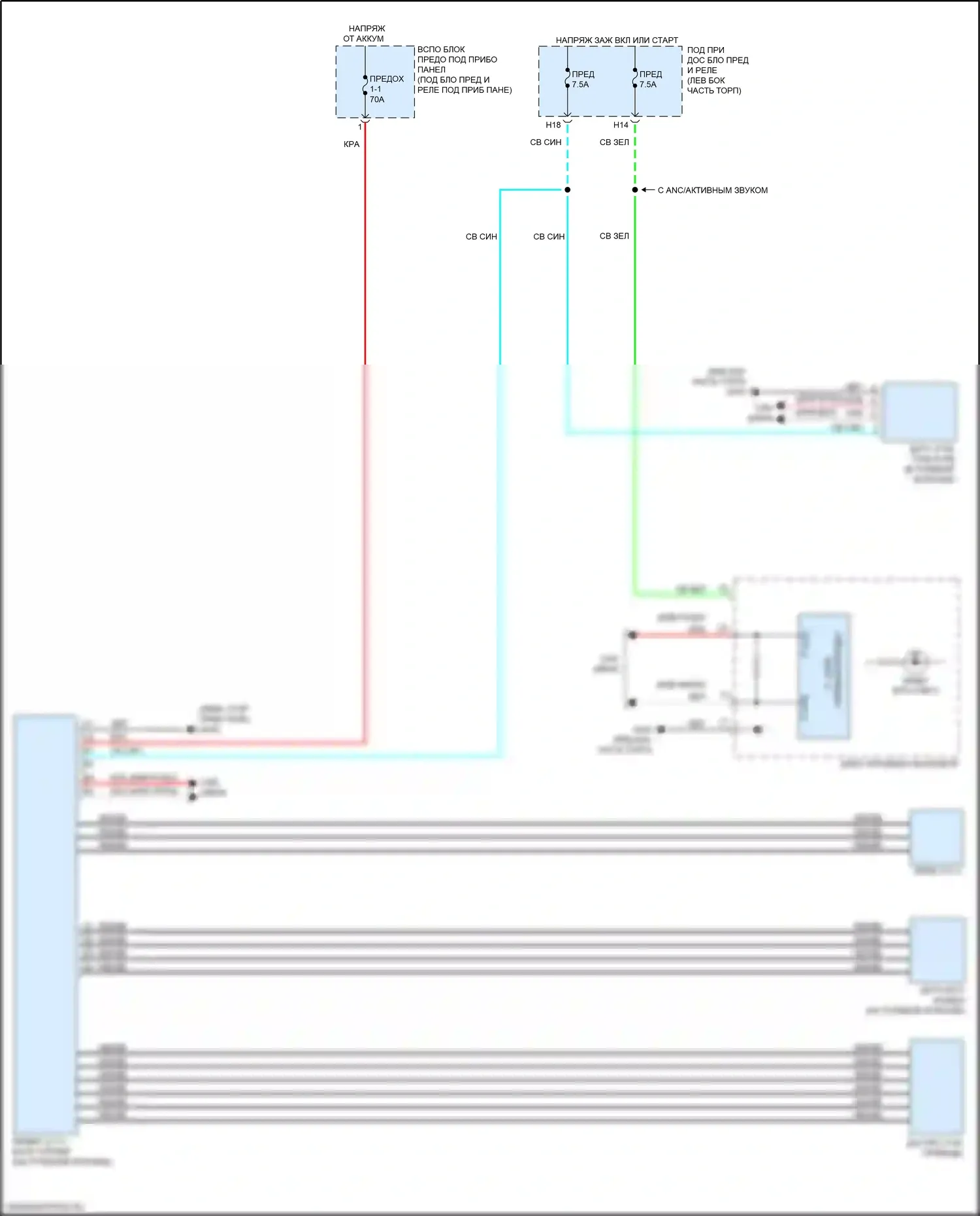 HR-V Honda II рестайлинг (2018-2022): Электросхема электроусилителя руля 