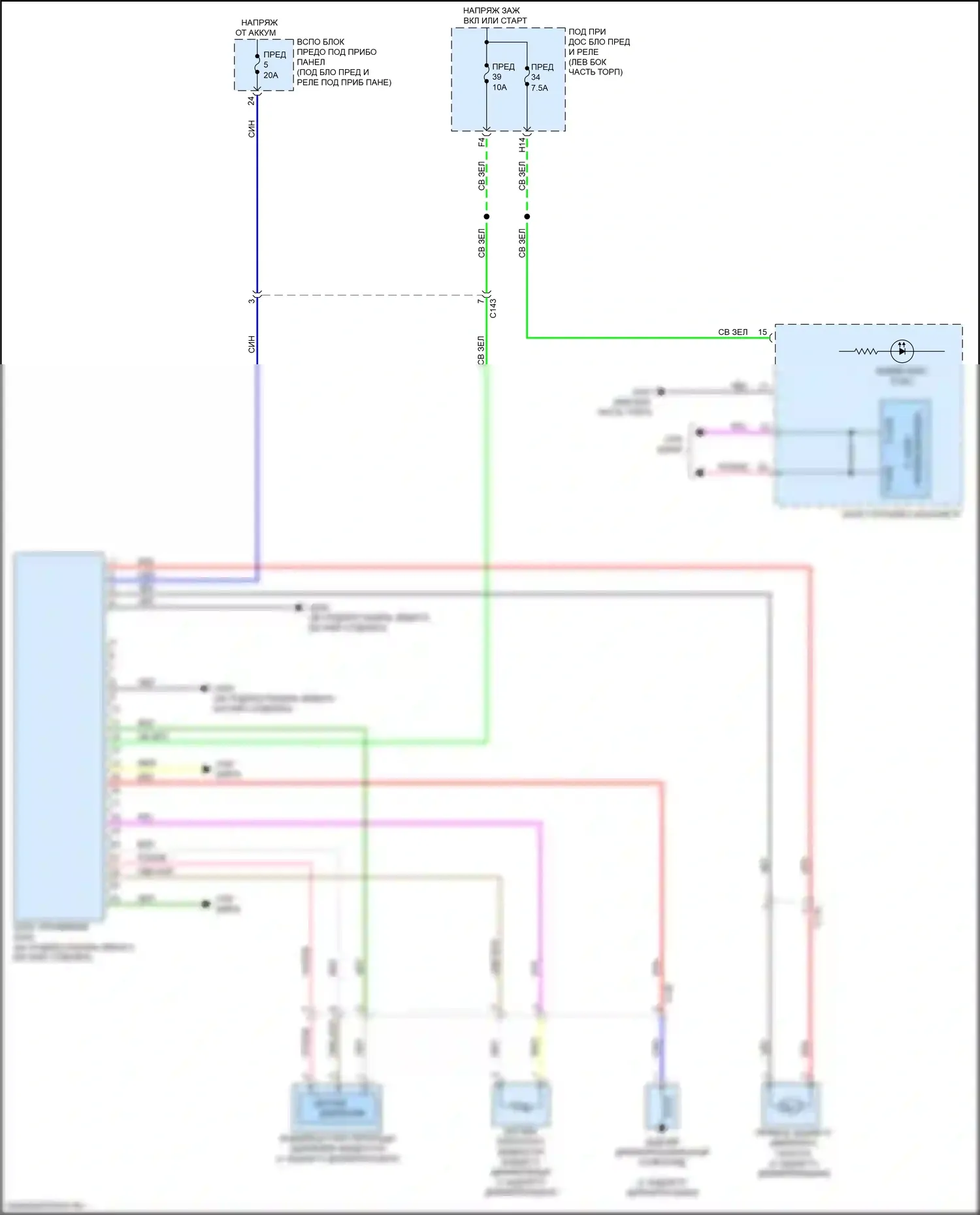 HR-V Honda II рестайлинг (2018-2022): Электросхема 4wd 