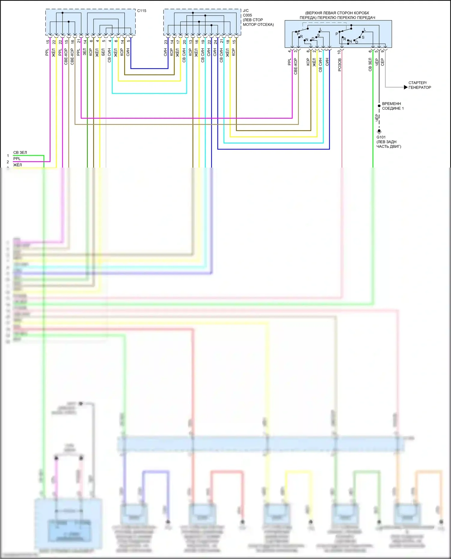HR-V Honda II рестайлинг (2018-2022): Электросхема cvt (3 из 3) 