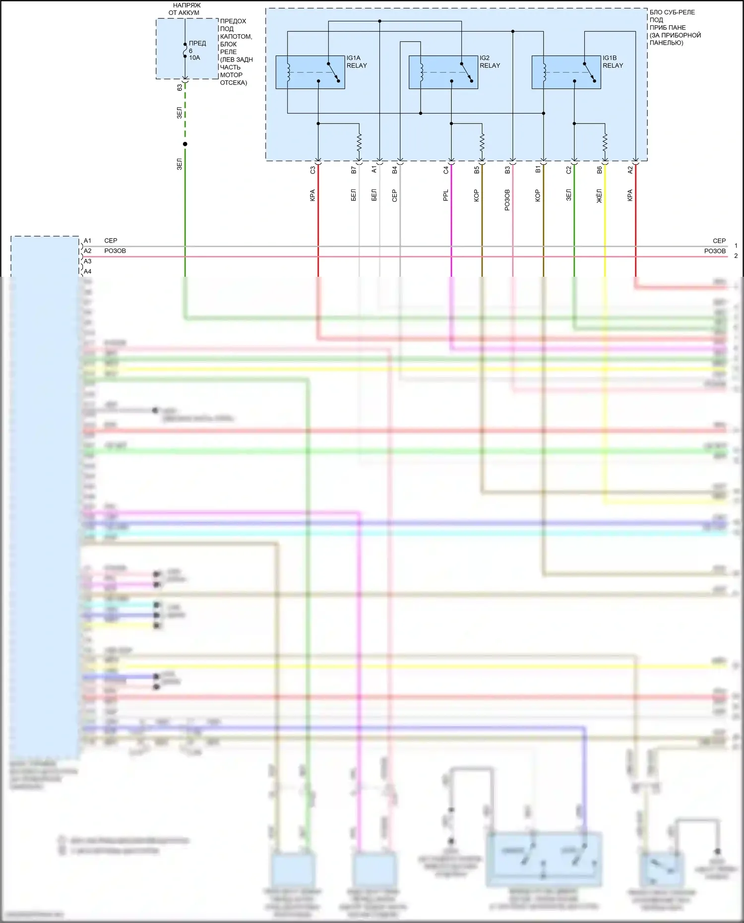 HR-V Honda II рестайлинг (2018-2022): Электросхема центрального замка (1 из 6) 