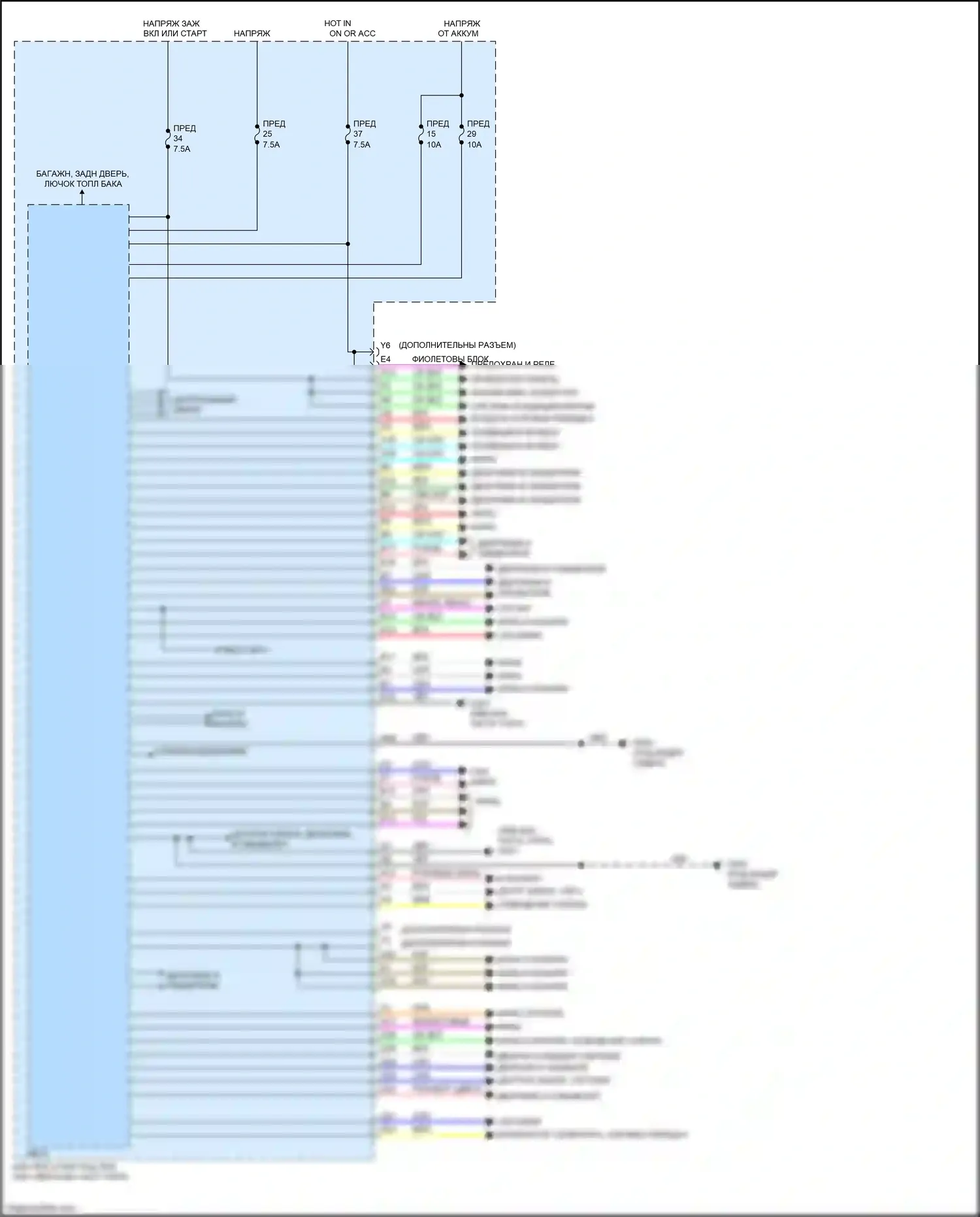 HR-V Honda II (2015-2018): Электросхема блоков управления кузовом (1 из 2) 
