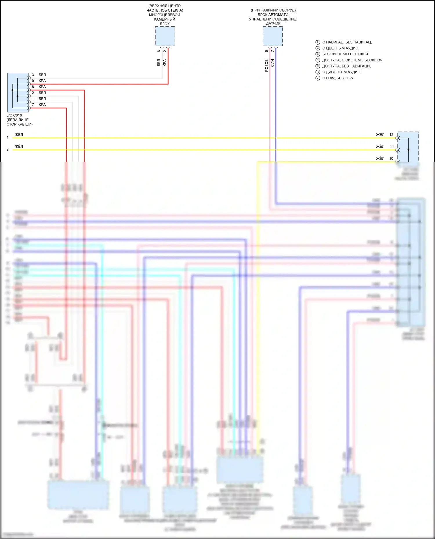 HR-V Honda II (2015-2018): Can шина электросхема (2 из 2) 
