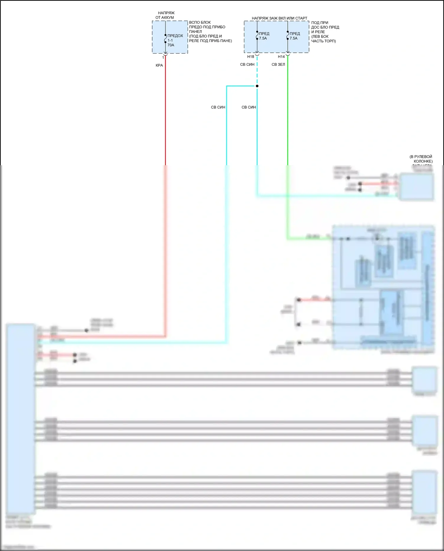 HR-V Honda II (2015-2018): Электросхема электроусилителя руля 