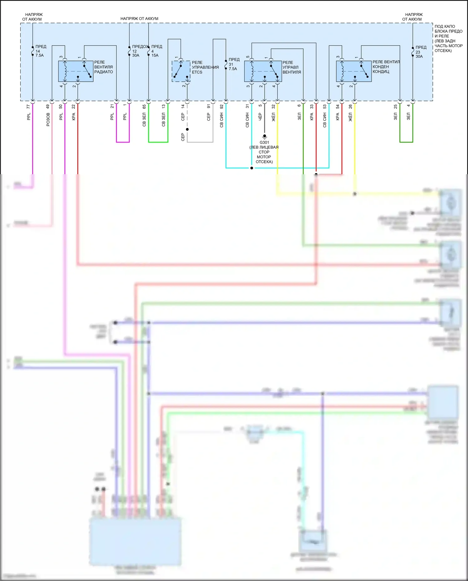 HR-V Honda II (2015-2018): Электросхема ручного кондиционера (3 из 3) 