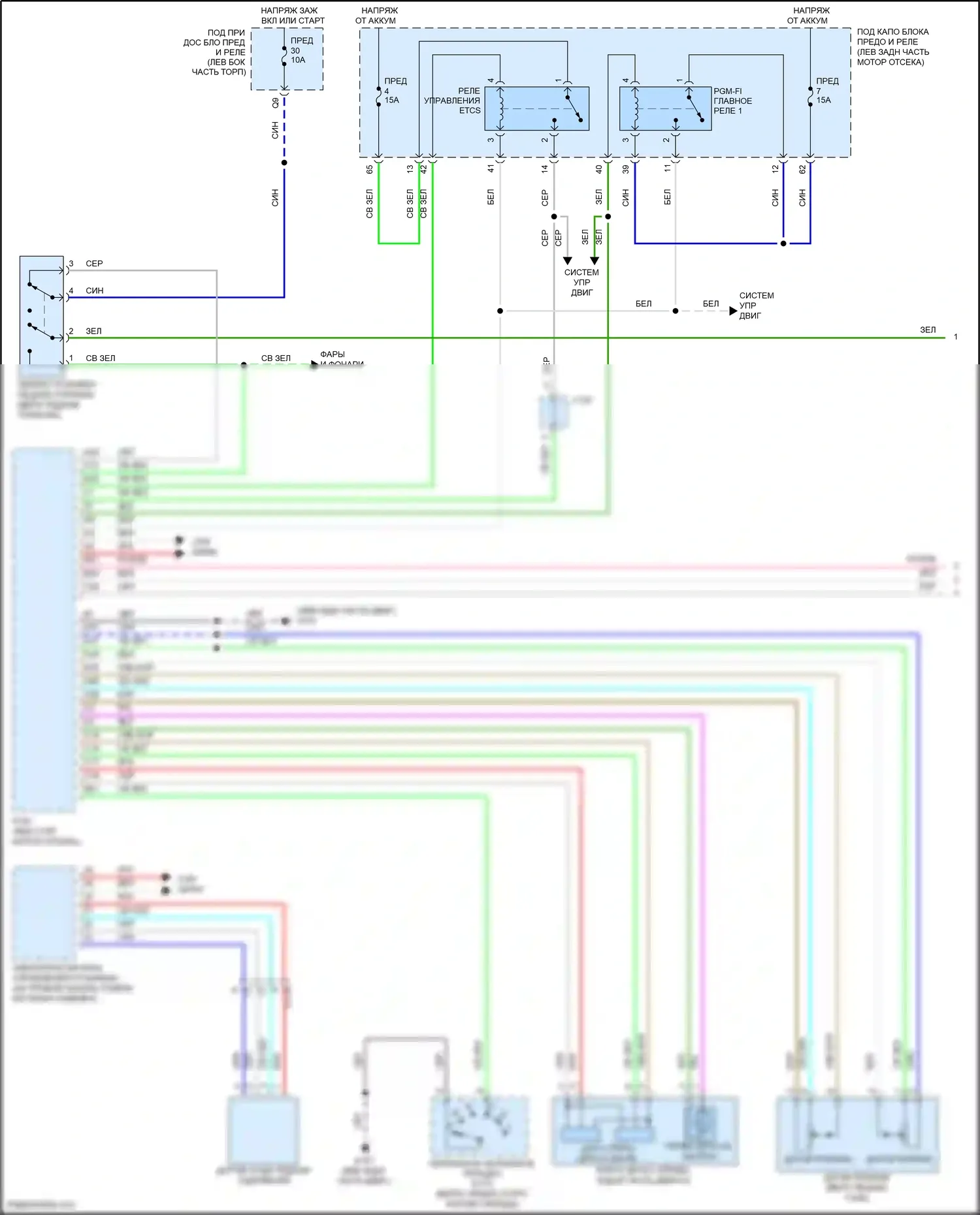 HR-V Honda II (2015-2018): Электросхема круиз-контроля (1 из 2) 