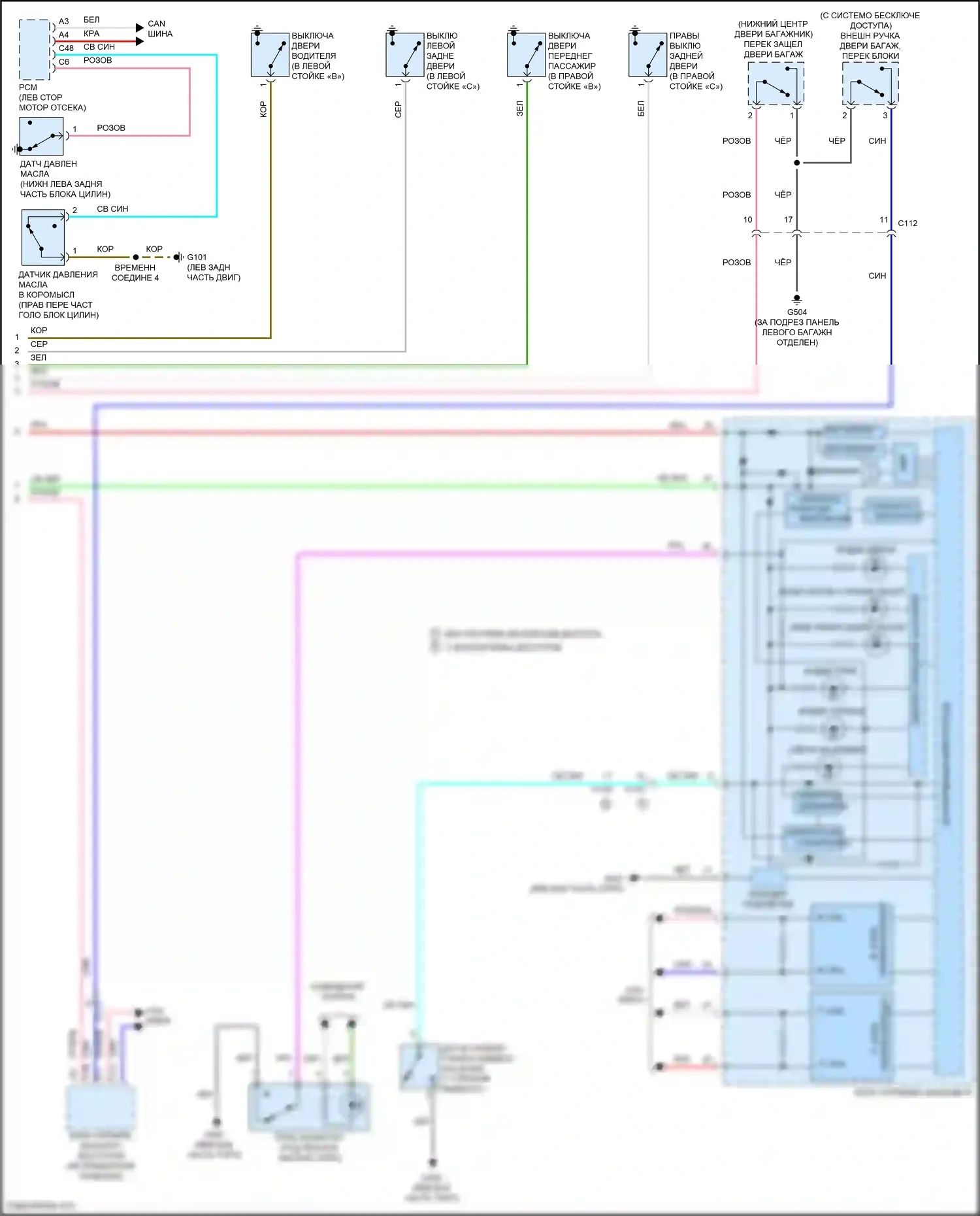HR-V Honda II (2015-2018): Электросхема помощников водителя (2 из 2) 