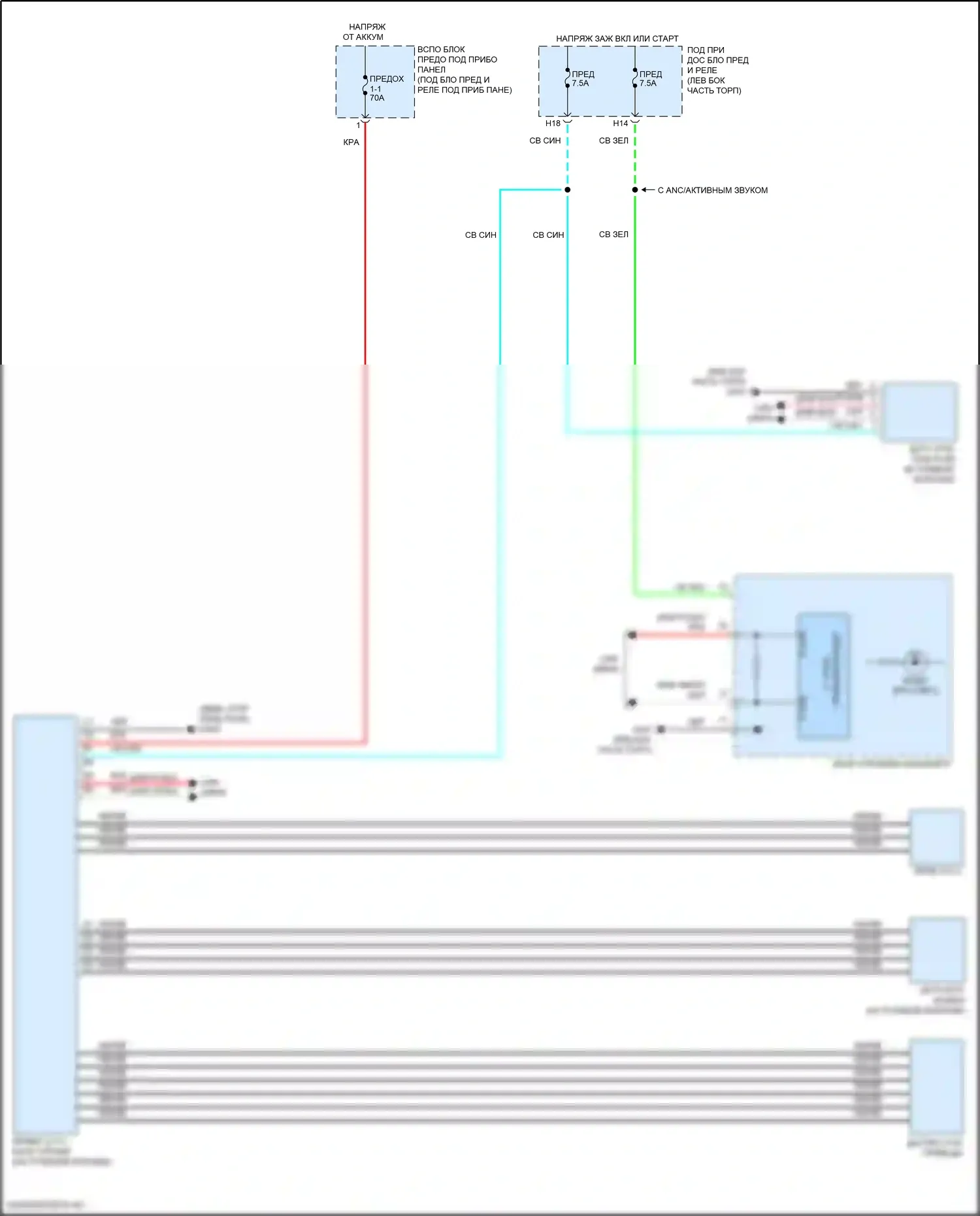 HR-V Honda RV (2021-2024): Электросхема электроусилителя руля 
