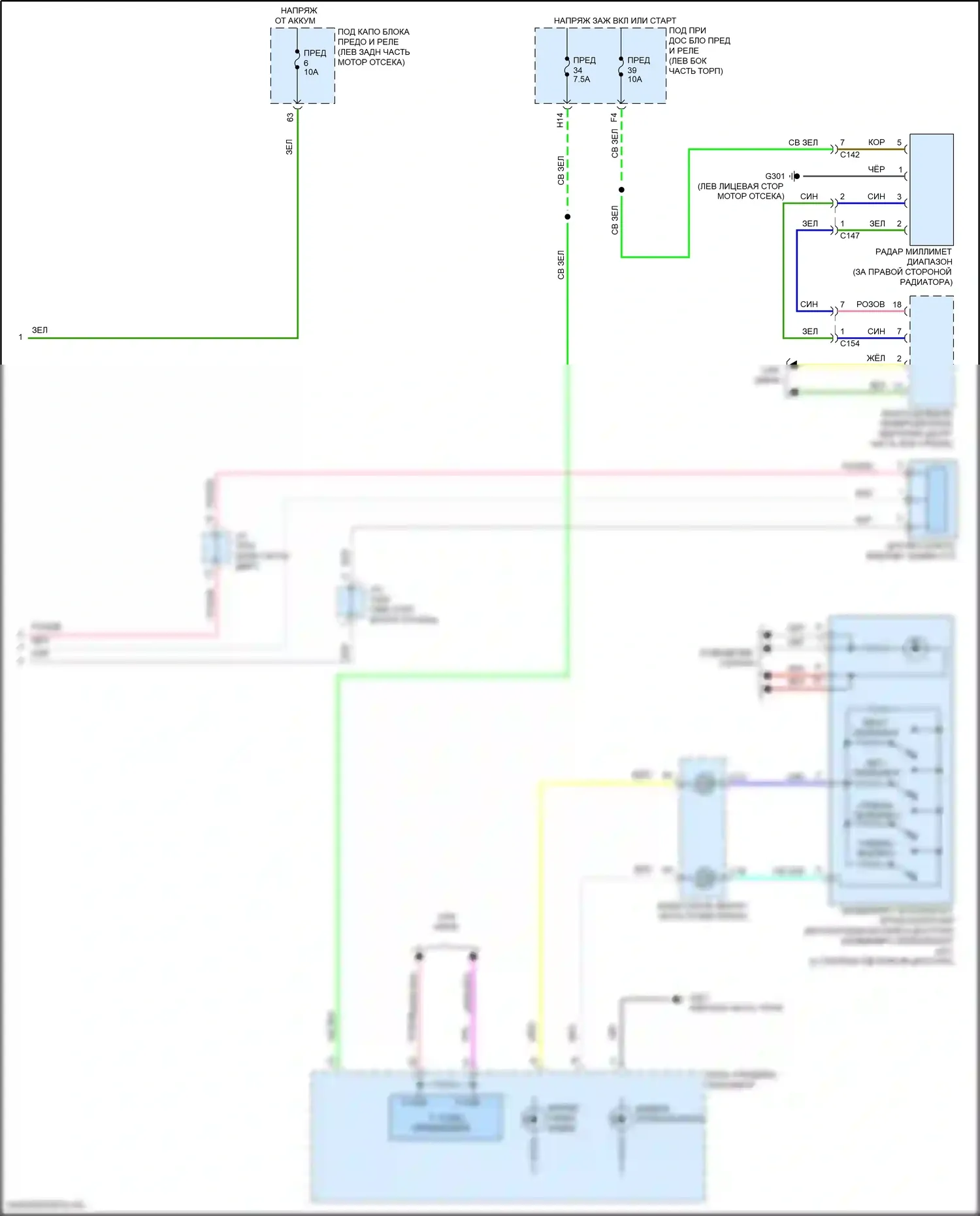 HR-V Honda RV (2021-2024): Электросхема круиз-контроля (2 из 2) 