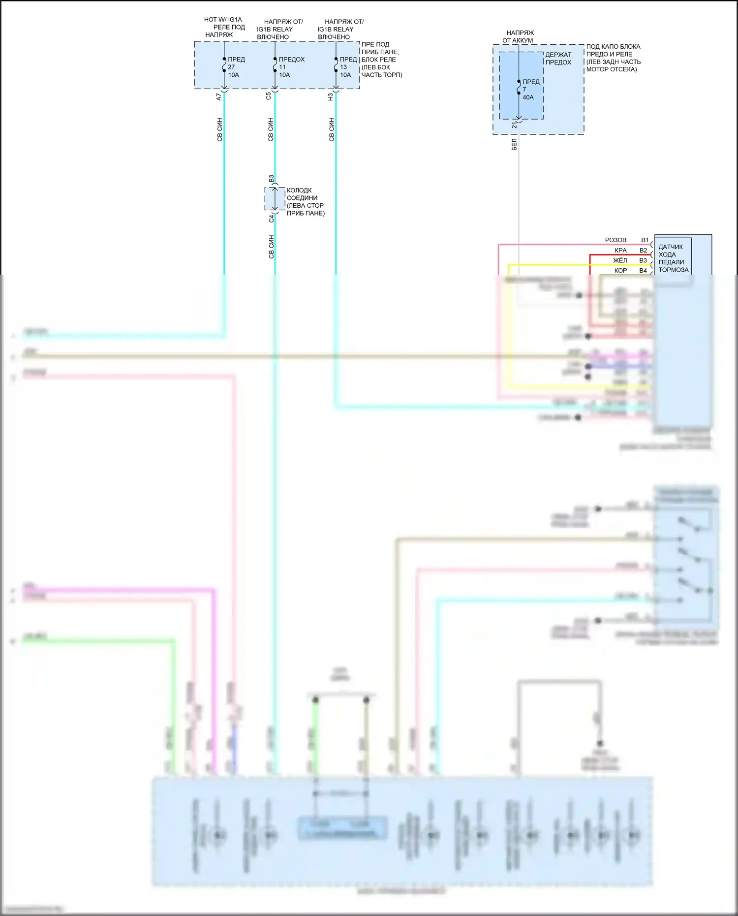HR-V Honda RZ (2022-2024): Антиблокировочная система abs электросхема (4 из 4) 