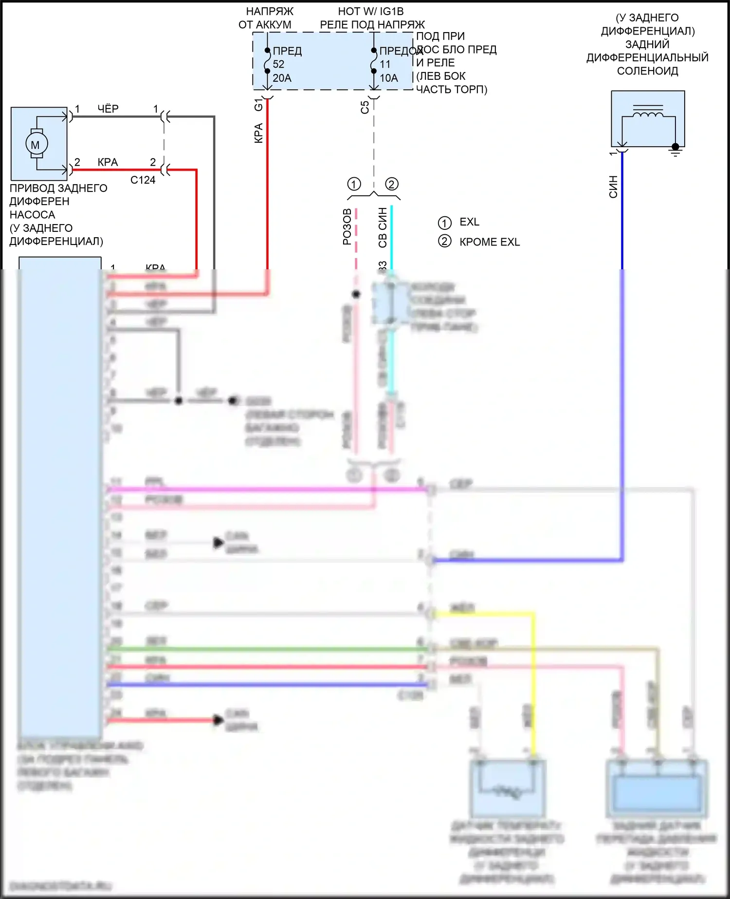 HR-V Honda RZ (2022-2024): Электросхема 4wd 
