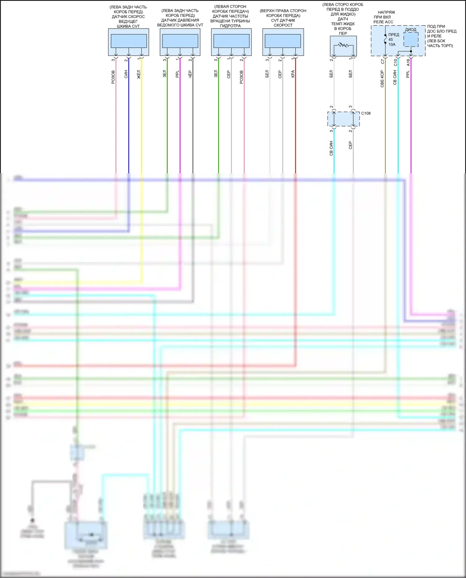 HR-V Honda RZ (2022-2024): Электросхема cvt (2 из 3) 