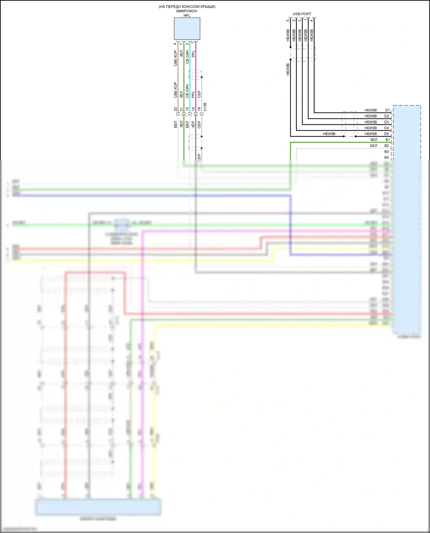 HR-V Honda RZ (2022-2024): Электросхема магнитолы, 4 и 6 динамиков (4 из 4) 