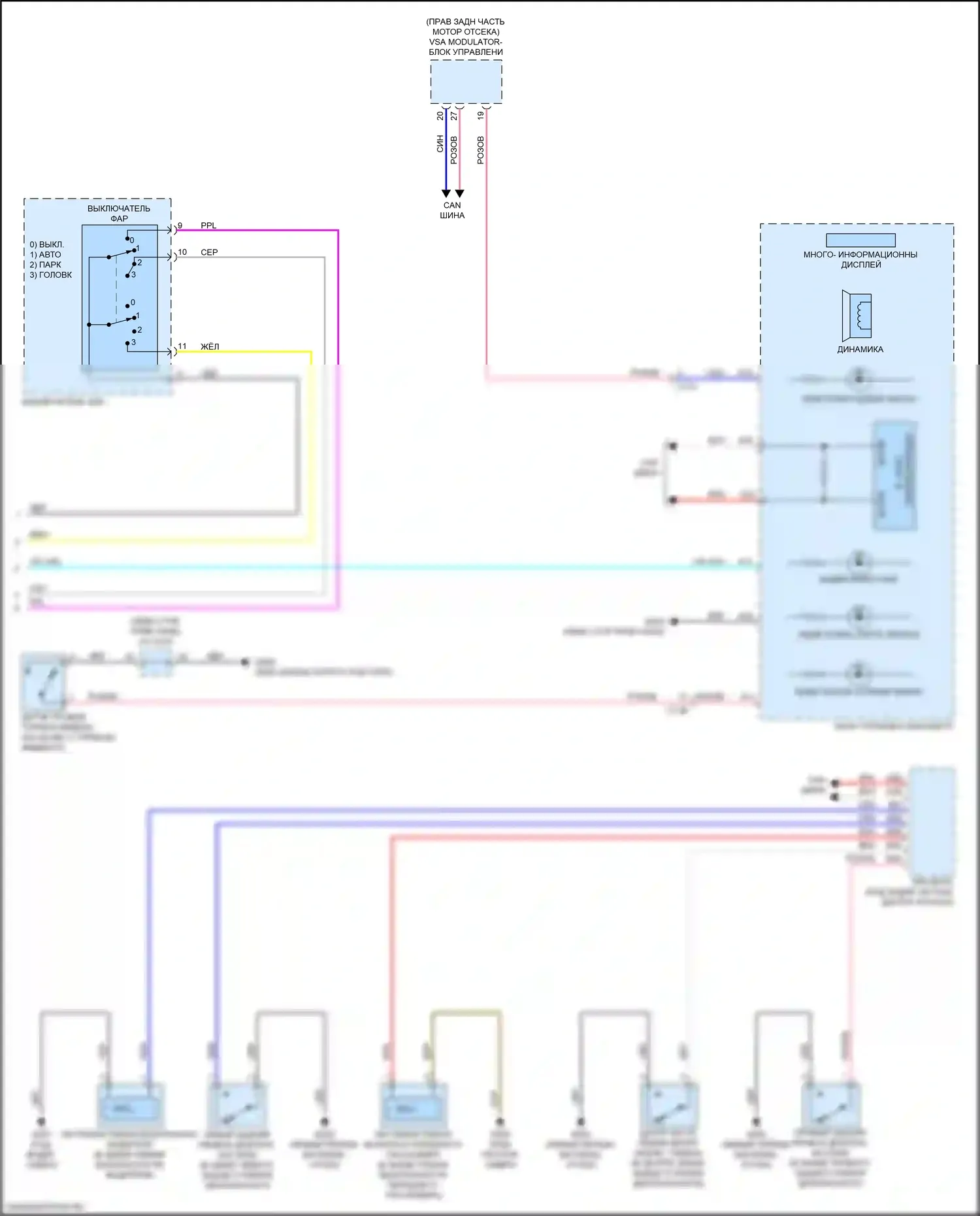 HR-V Honda RZ (2022-2024): Электросхема звонка (2 из 2) 