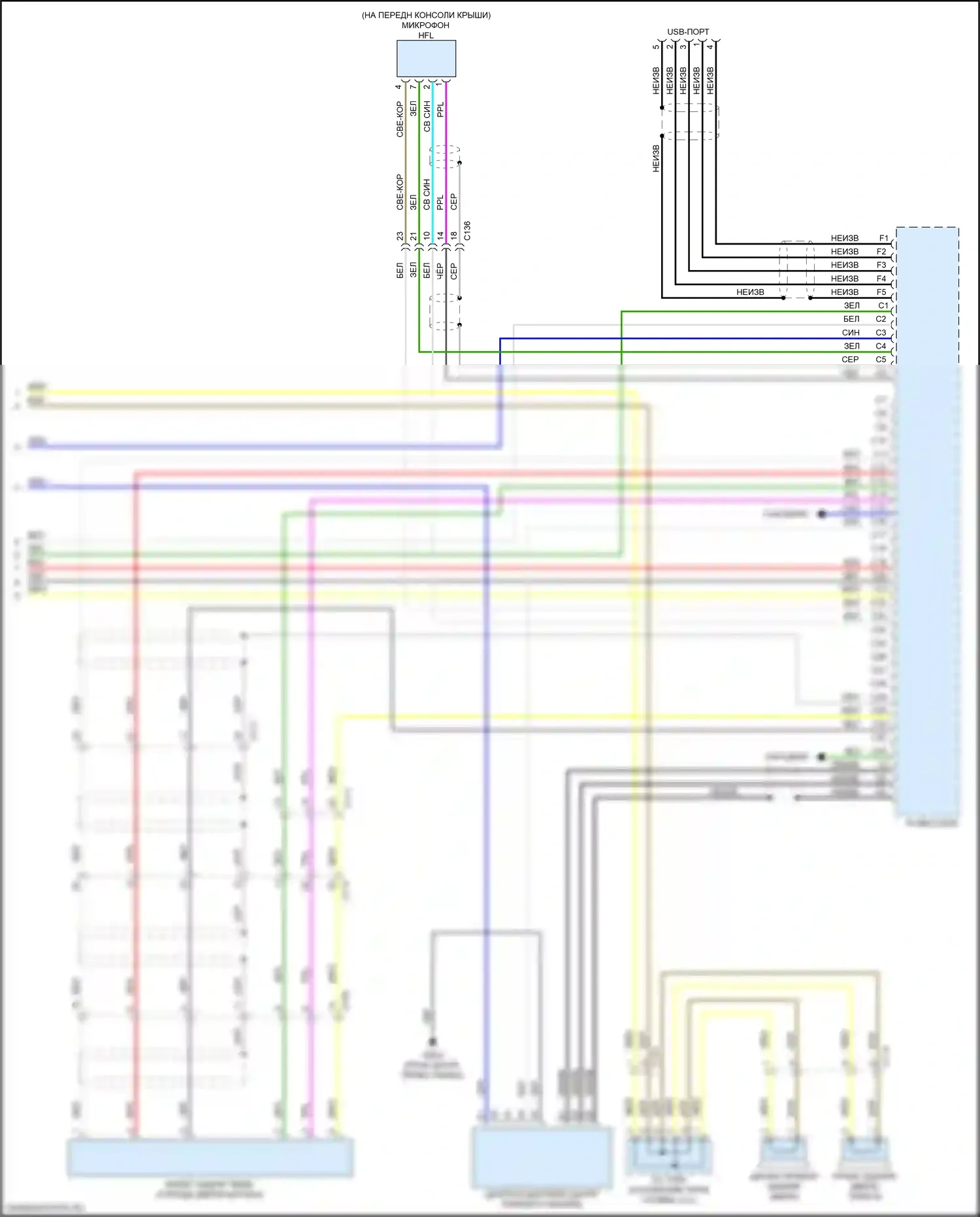 HR-V Honda RZ (2022-2024): Электросхема навигации, 8 динамиков (4 из 4) 