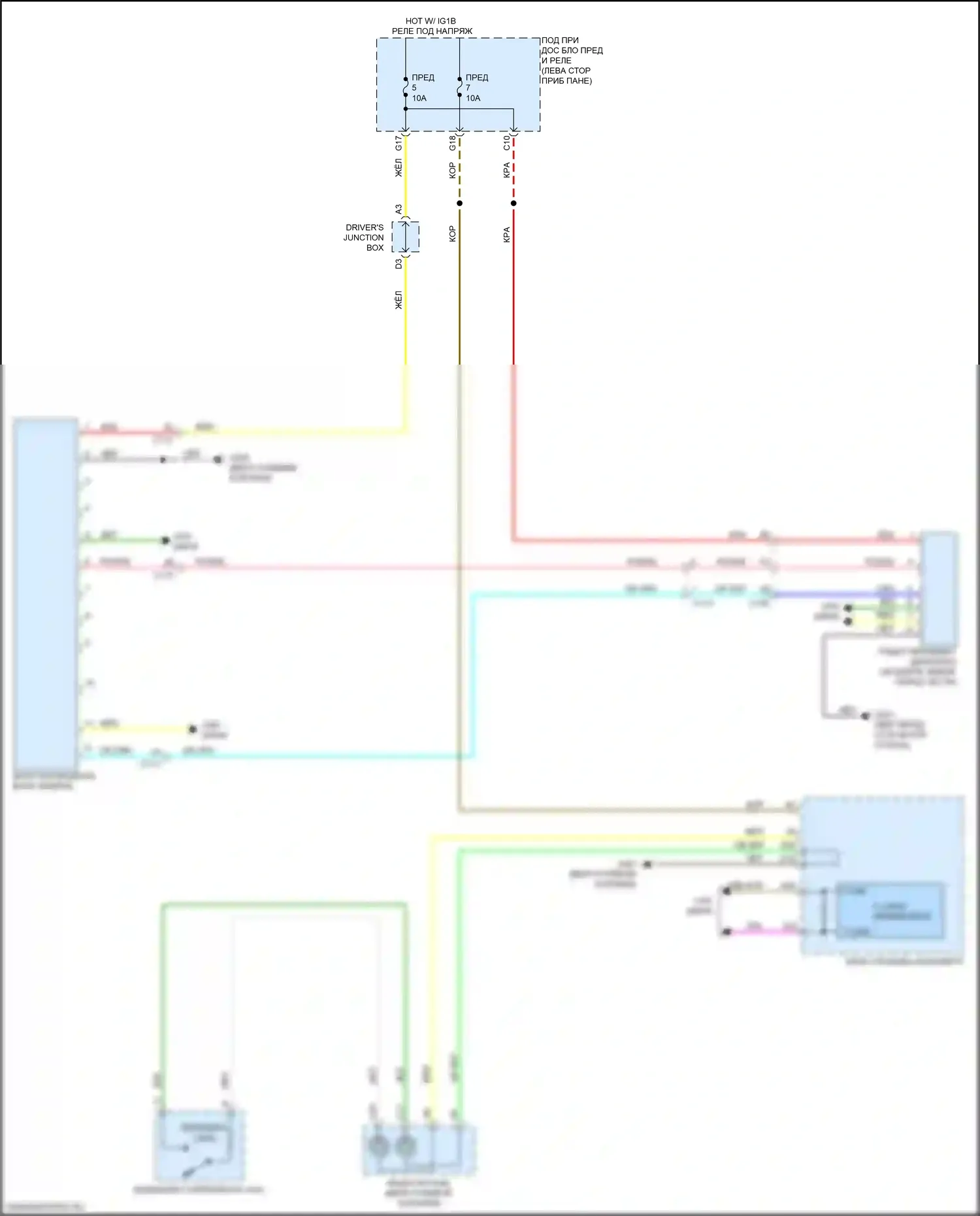 Insight Honda ZE4 (2018-2024): Электросхема многоцелевой камеры 