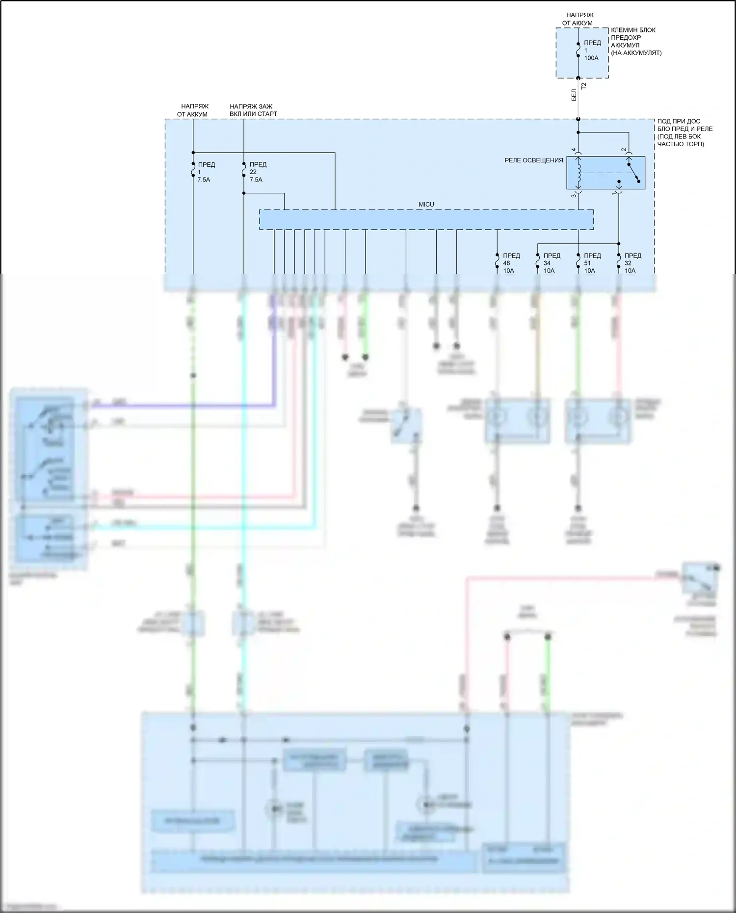 Jazz Honda GG рестайлинг (2011-2014): Электросхема фар, электромобиль 