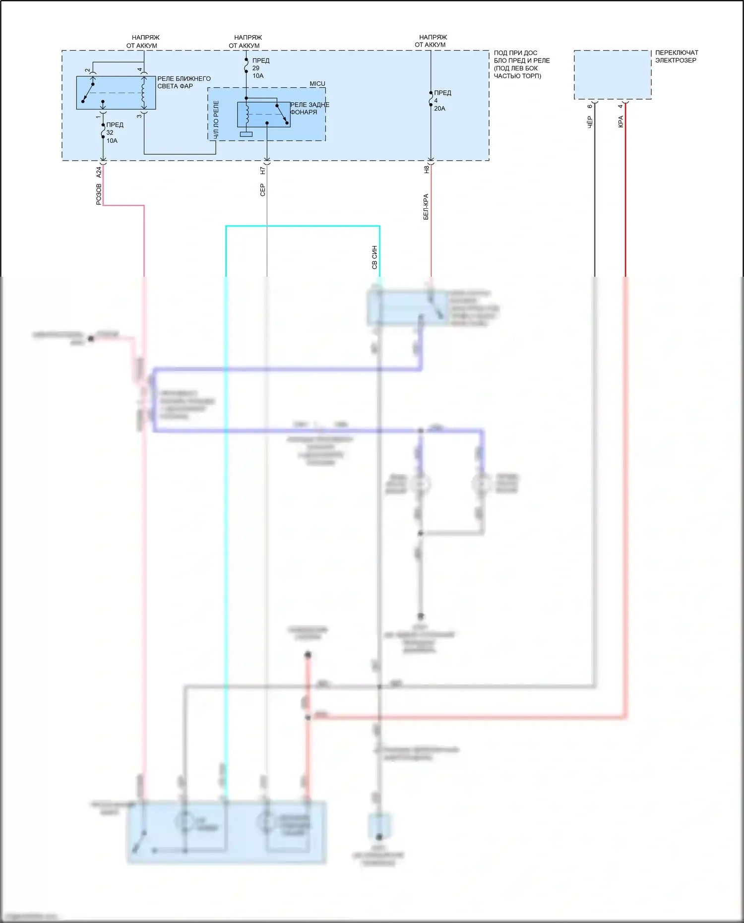 Jazz Honda GG рестайлинг (2011-2014): Электросхема противотуманной фары, приспособление 