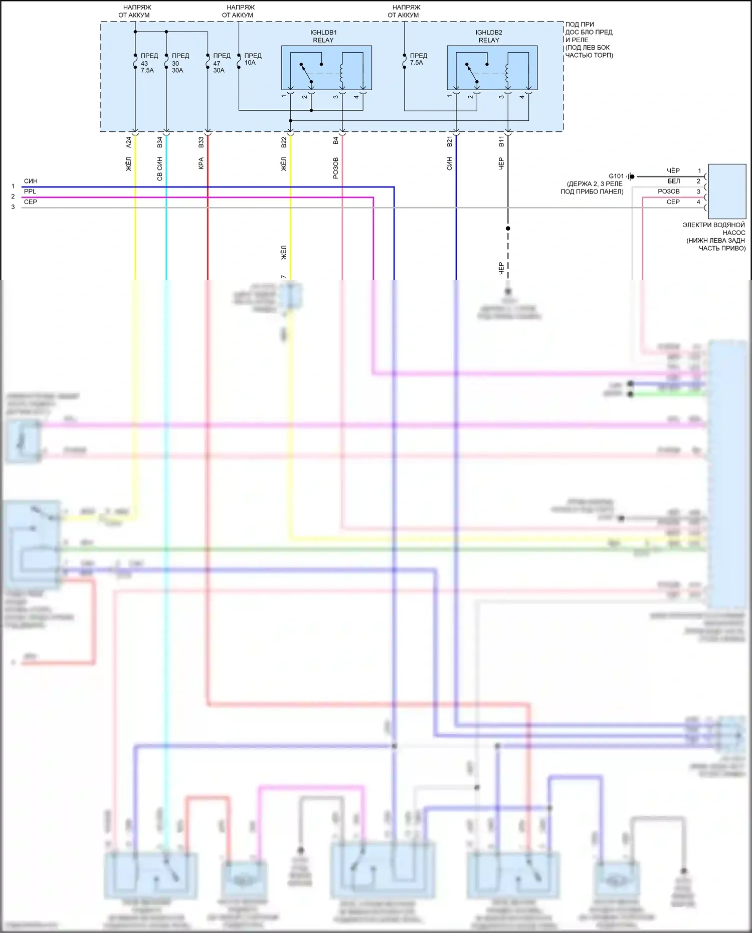 Jazz Honda GG рестайлинг (2011-2014): Электросхема климат контроля (4 из 4) 