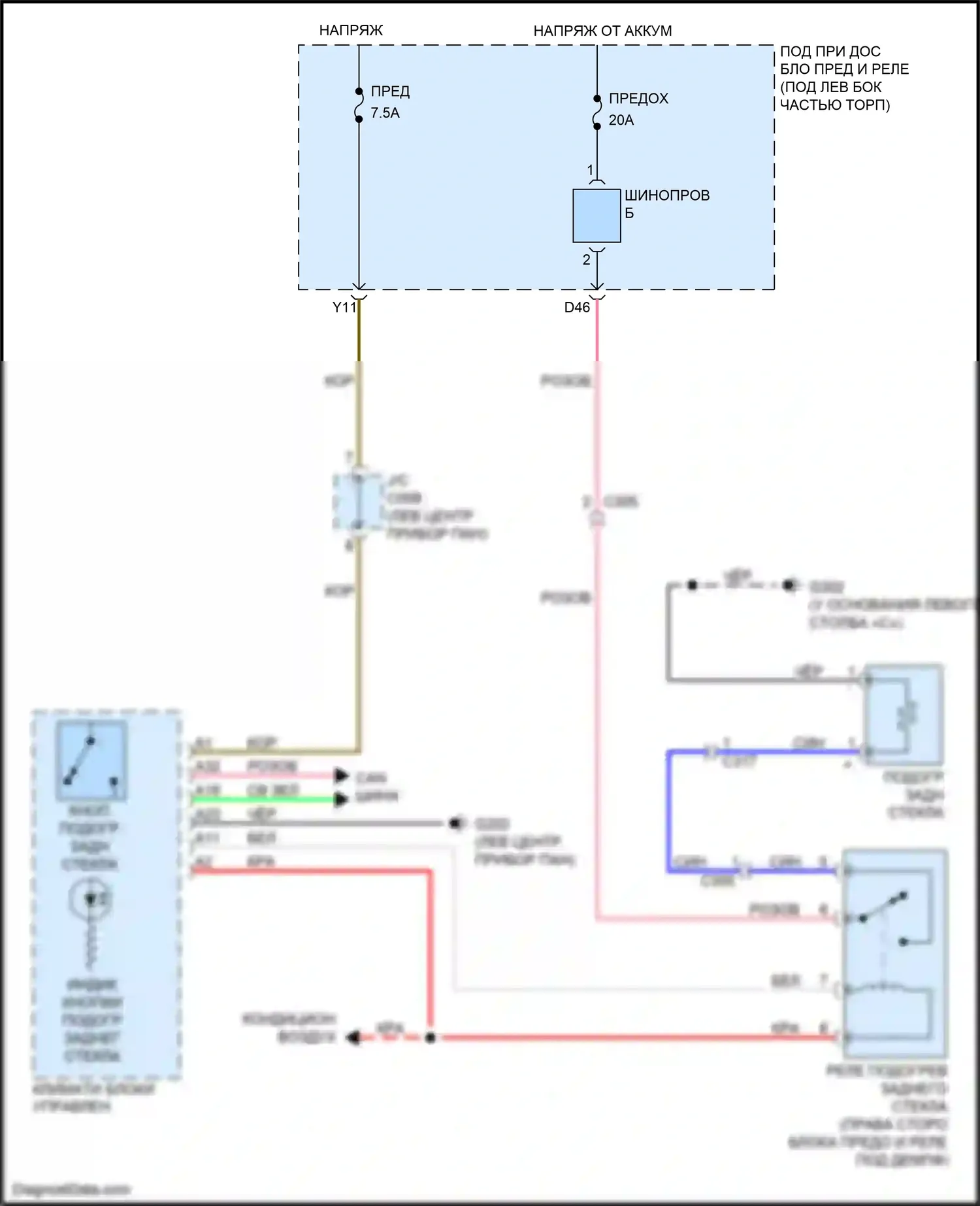 Jazz Honda GG рестайлинг (2011-2014): Электросхема подогрева стекол, электромобиль 