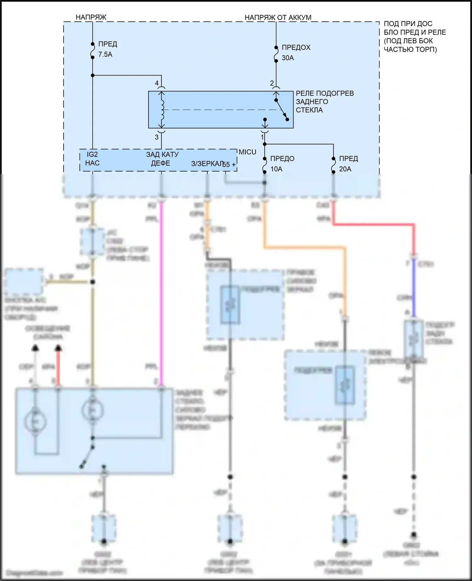 Jazz Honda GG рестайлинг (2011-2014): Размагничивает монтажную электросхему, за исключением электромобиля с подогревом силового зеркала 