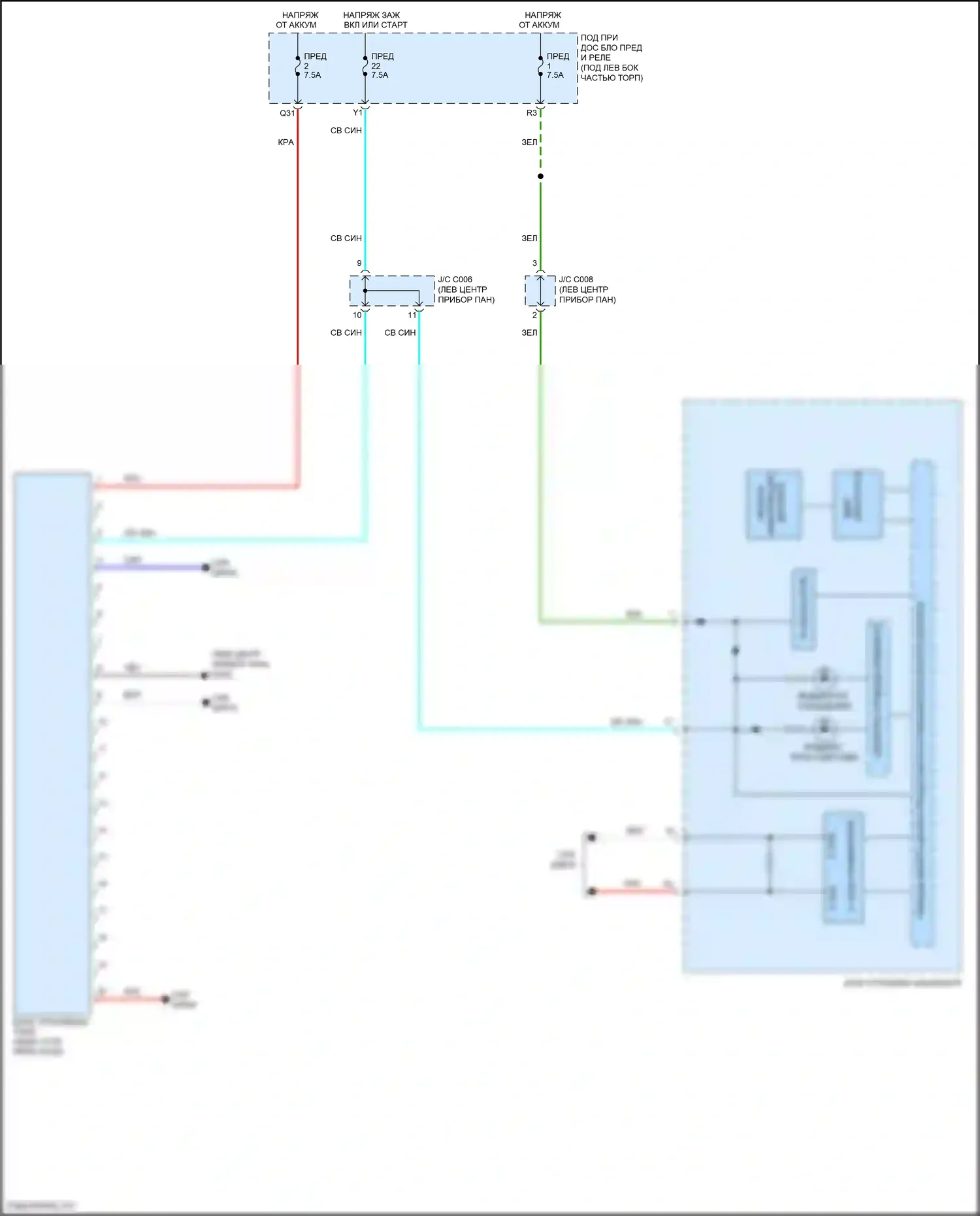Jazz Honda GG рестайлинг (2011-2014): Электросхема контроля давления в шинах, электромобиль 