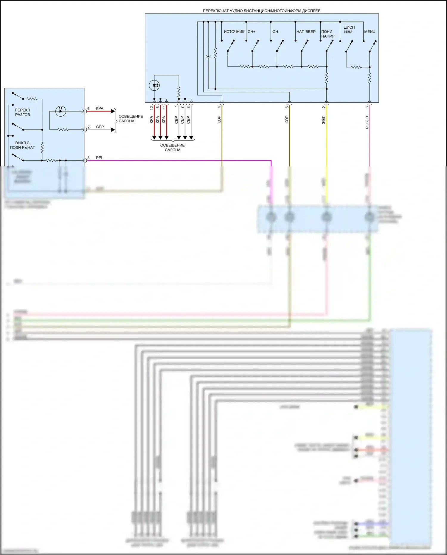 Jazz Honda GK рестайлинг (2017-2020): Электросхема навигации (3 из 3) 