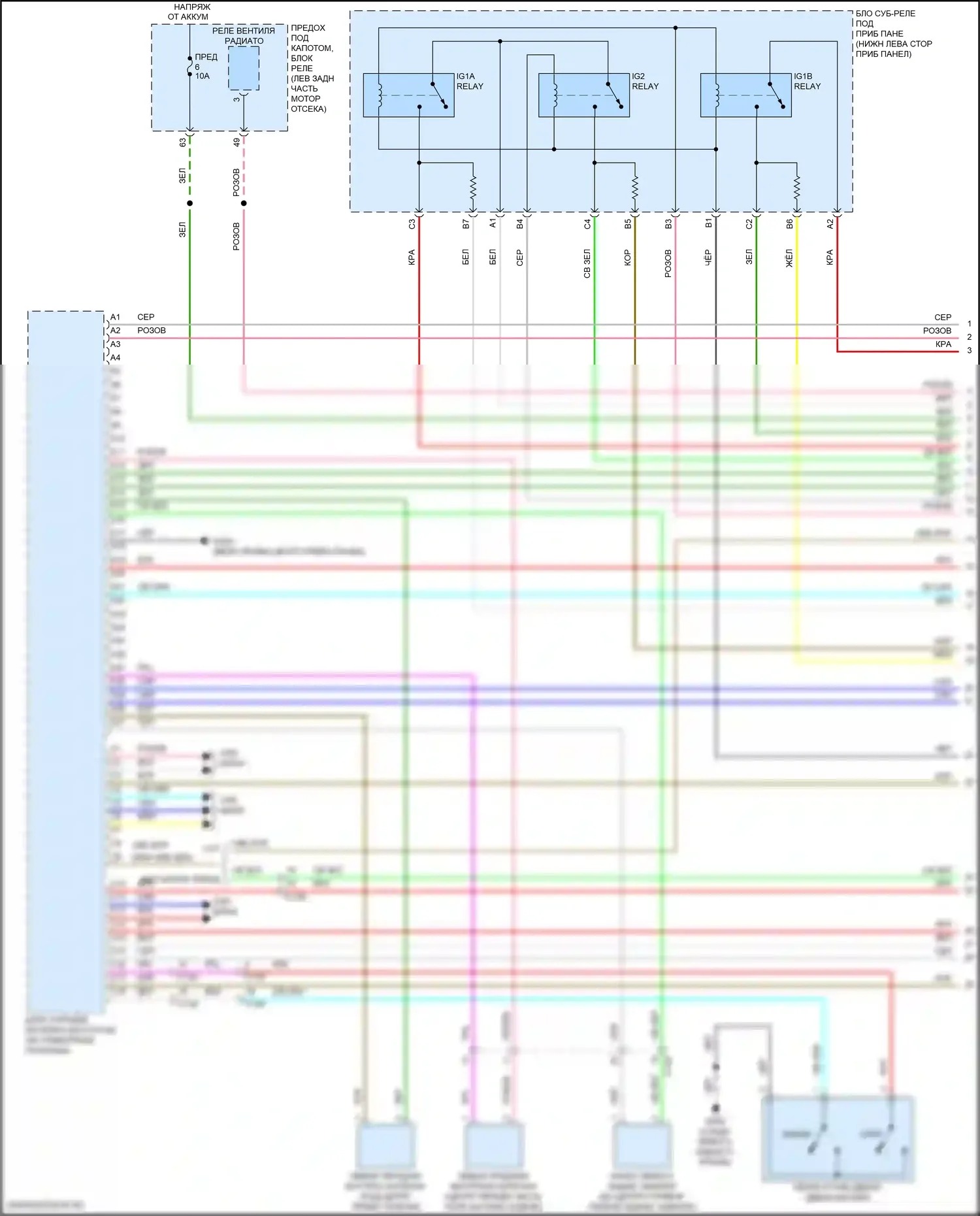 Jazz Honda GK рестайлинг (2017-2020): Электросхема центрального замка (1 из 6) 