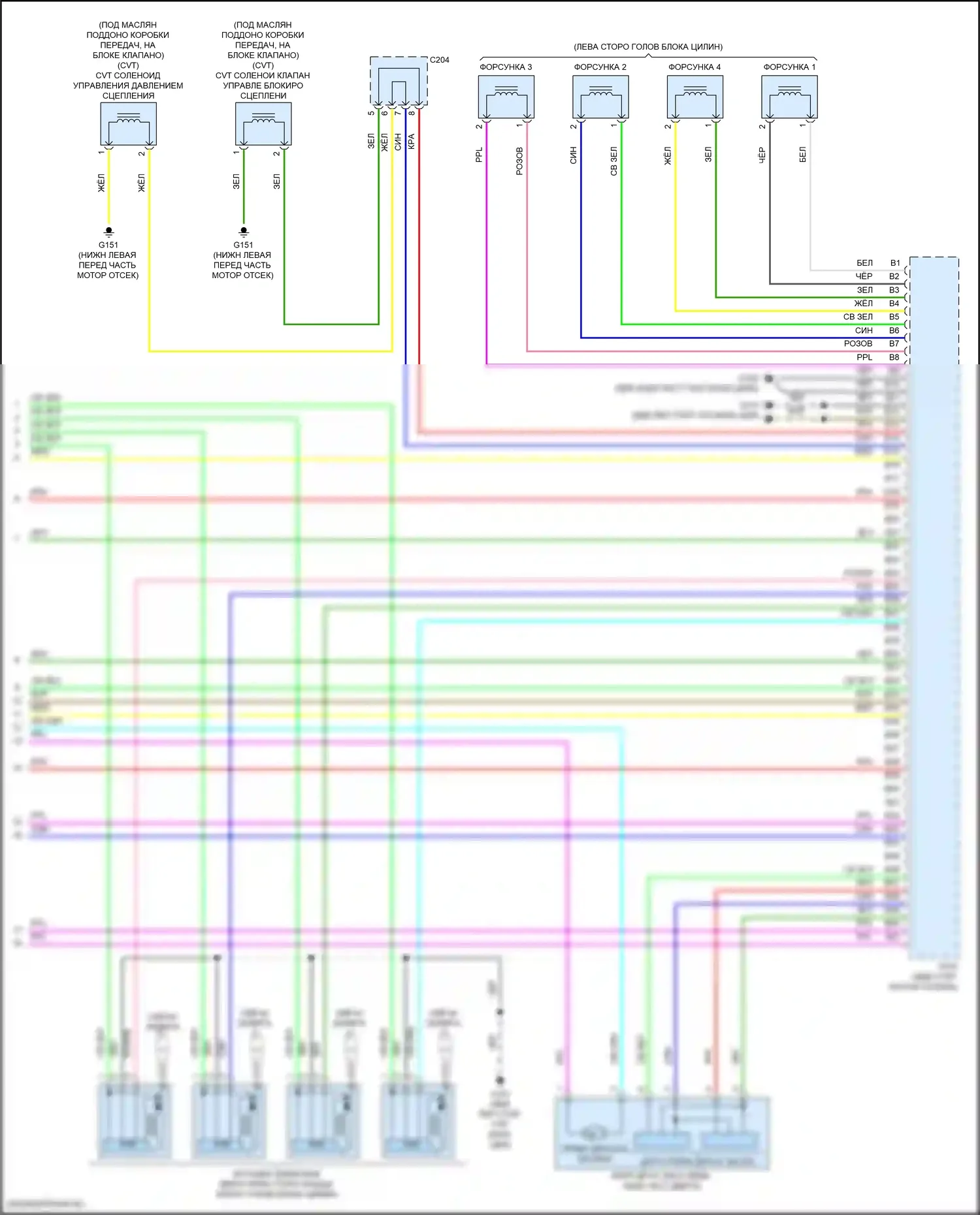 Jazz Honda GK (2015-2017): Электросхема двигателя 1.5л (8 из 8) 