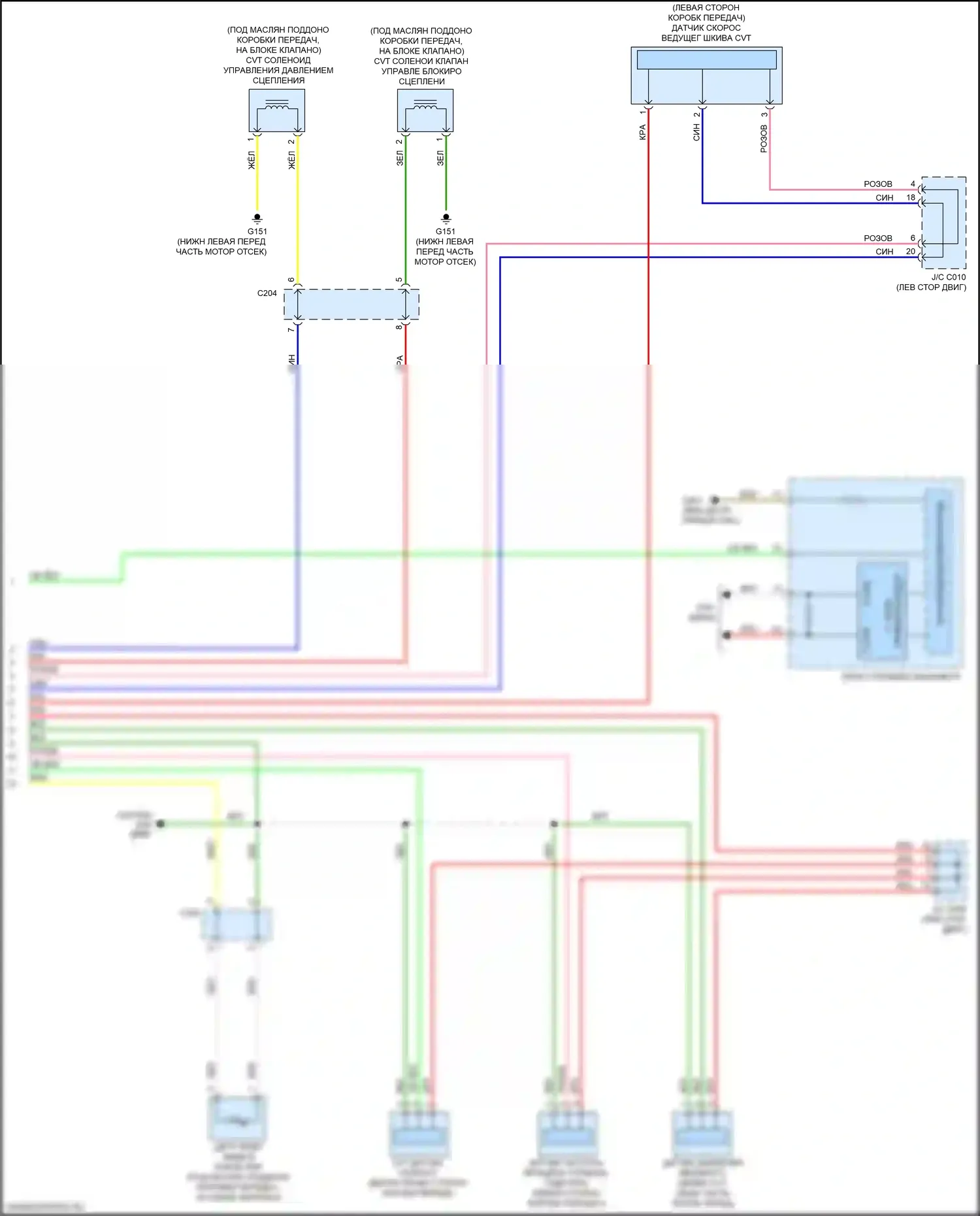 Jazz Honda GK (2015-2017): Электросхема коробки передач (3 из 3) 