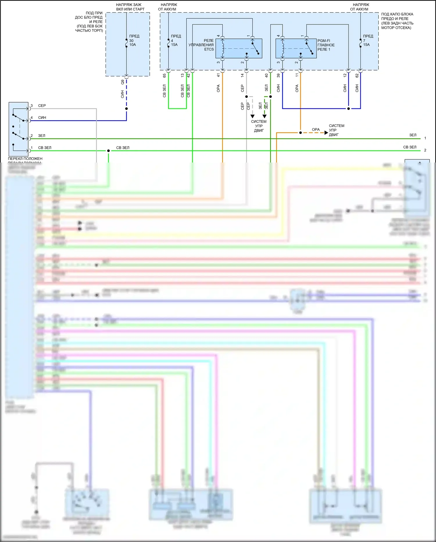 Jazz Honda GK (2015-2017): Электросхема круиз-контроля (1 из 2) 