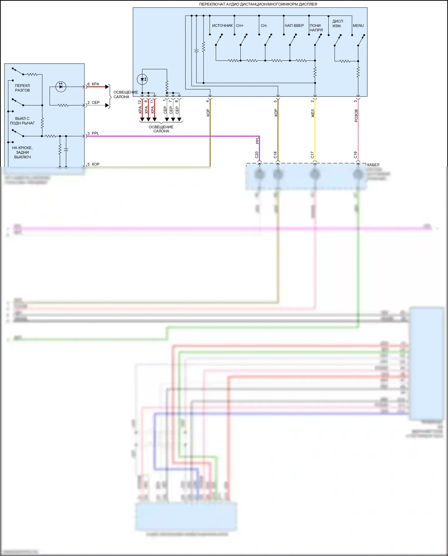 Jazz Honda GK (2015-2017): Электросхема навигации (3 из 4) 