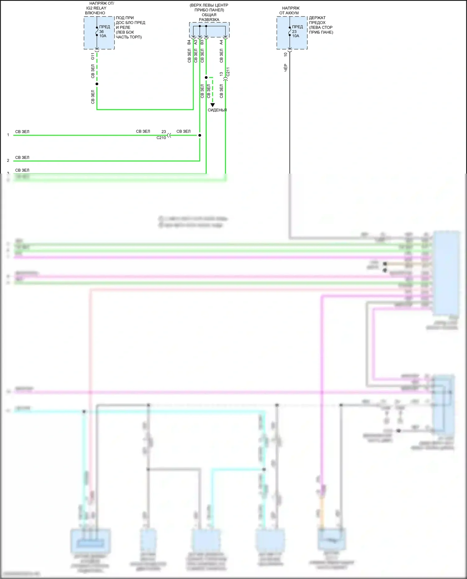 Odyssey (North America) Honda V рестайлинг (2017-2020): Электросхема климат контроля (4 из 4) 