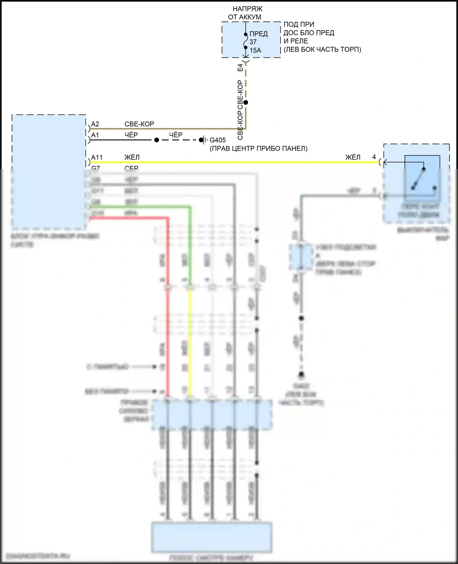 Odyssey (North America) Honda V рестайлинг (2017-2020): Lane смотреть электросхему подключения камеры 