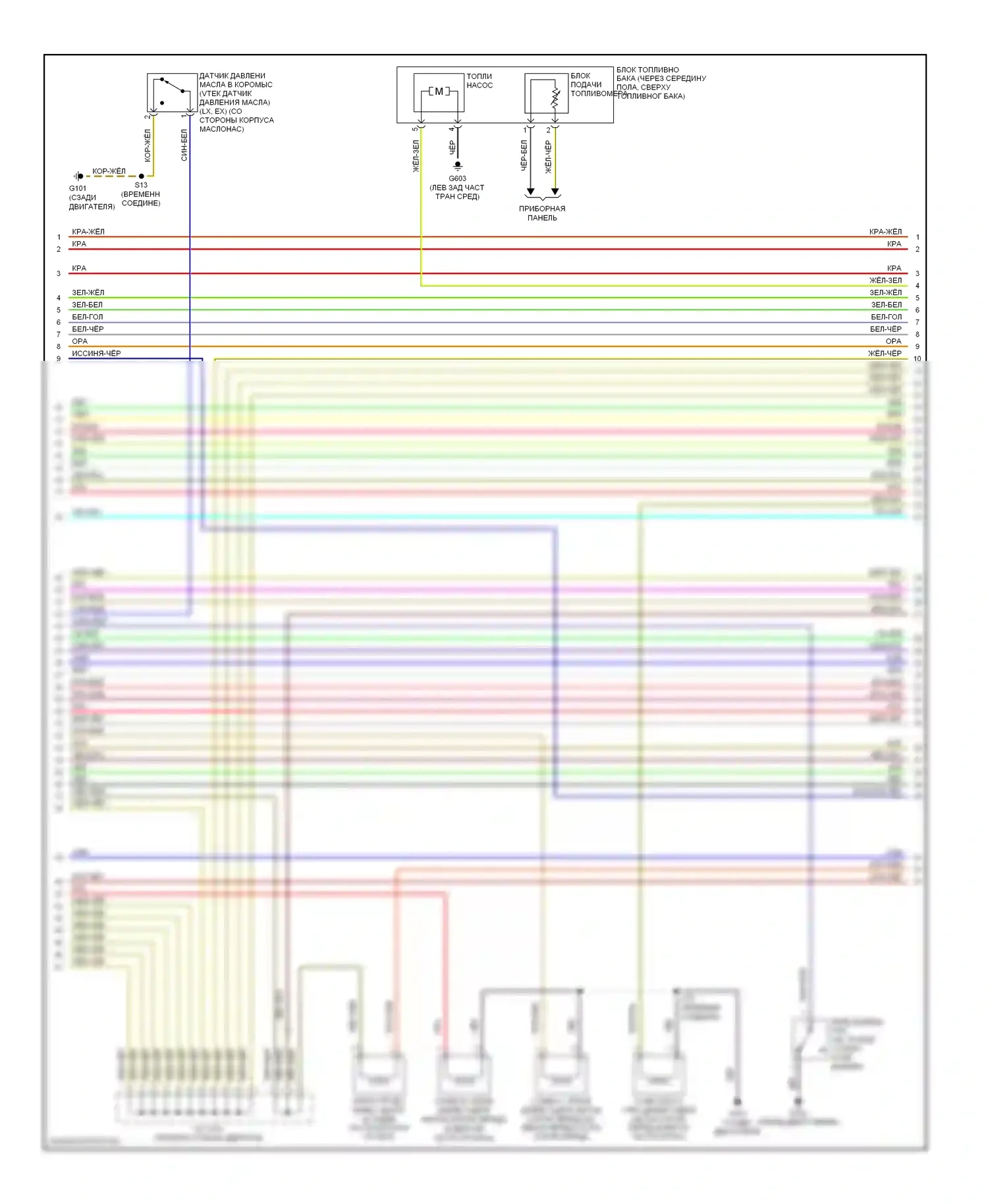 Odyssey Honda I (2004-2009): Электросхема двигателя 3.5l (2 из 7) 