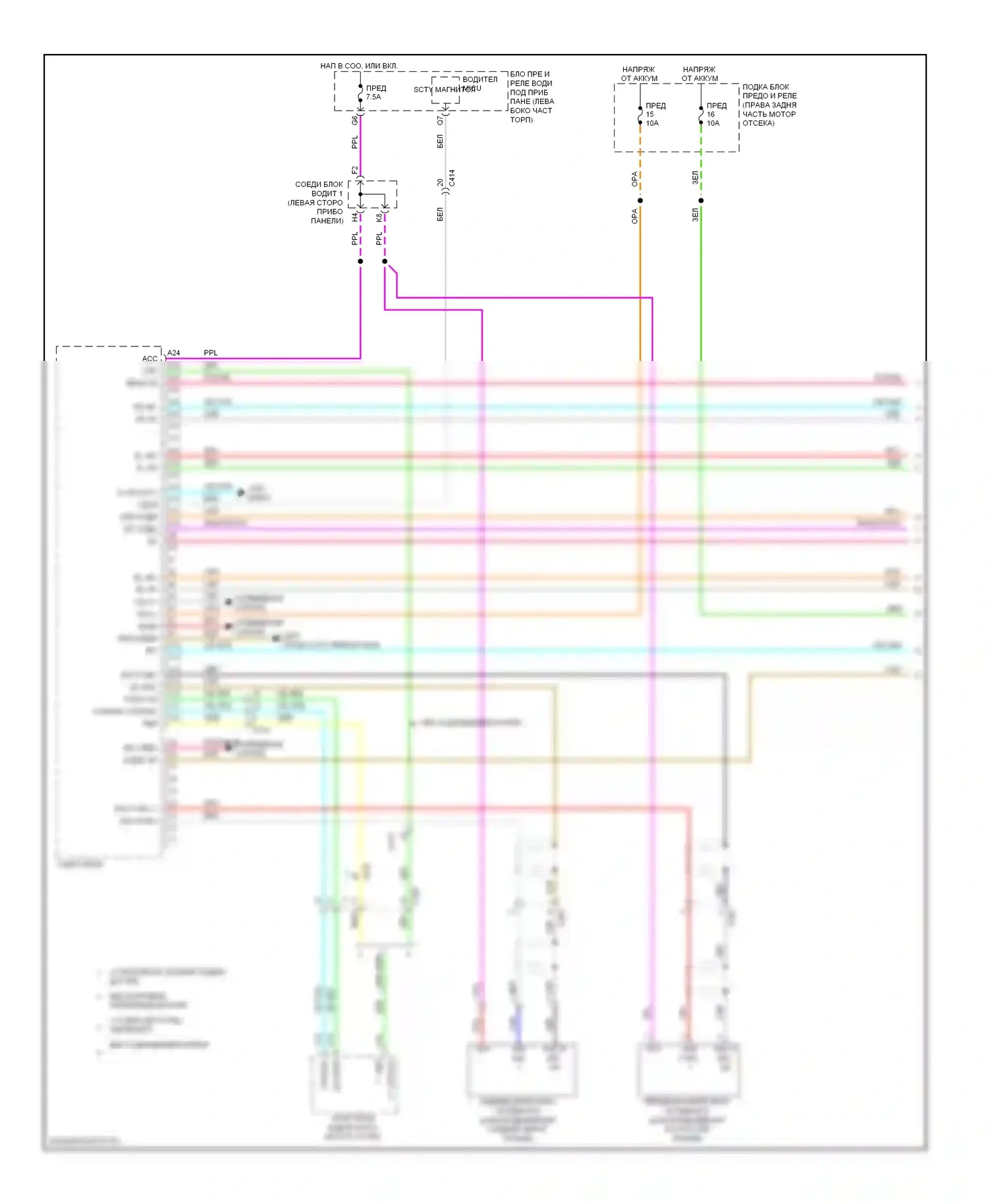 Odyssey Honda IV (2008-2013): Радиосхема, без навигации, без магнитолы (1 из 3) 