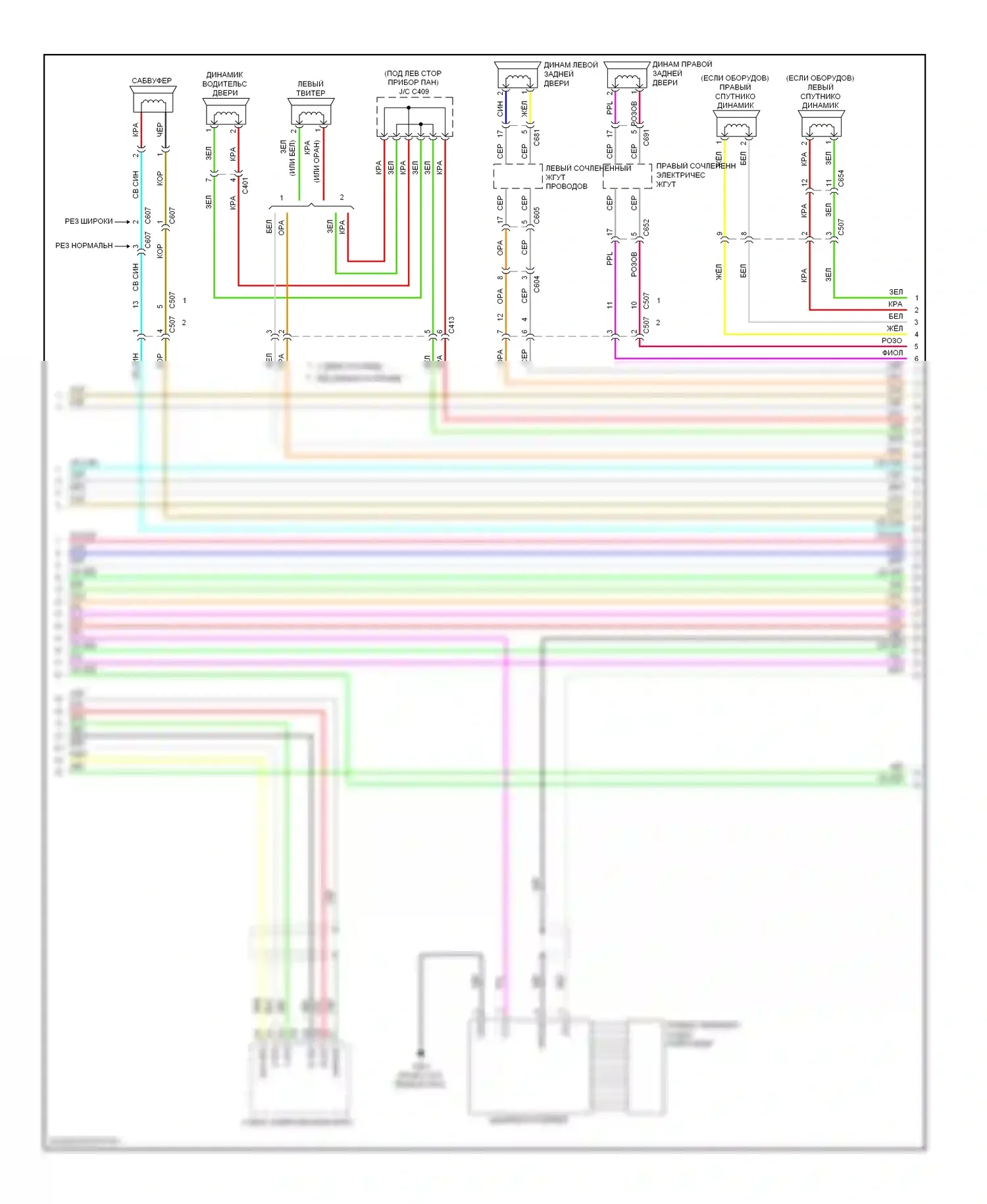 Odyssey Honda IV (2008-2013): Электросхема навигации (3 из 5) 
