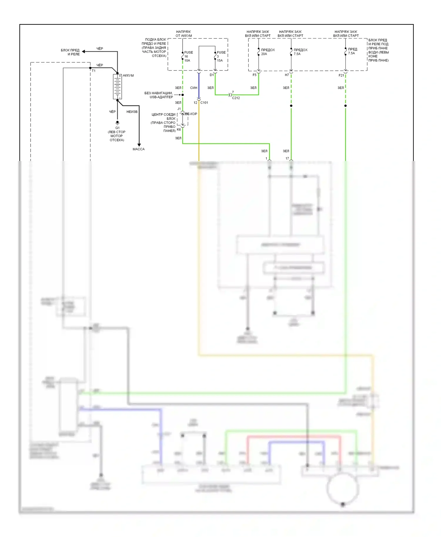Odyssey Honda IV (2008-2013): Электросхема генератора 